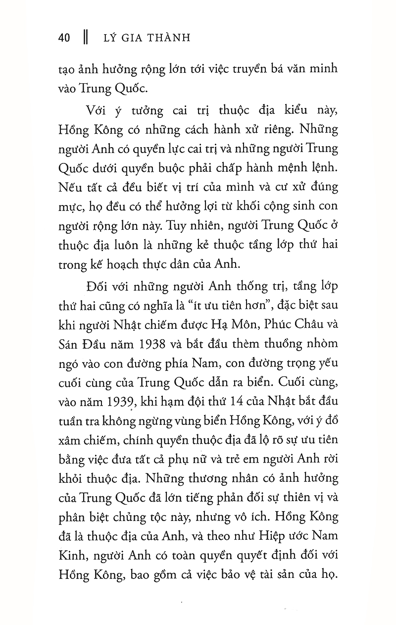 lý gia thành - “ông chủ của những ông chủ” trong giới kinh doanh hồng kông (tái bản 2017)