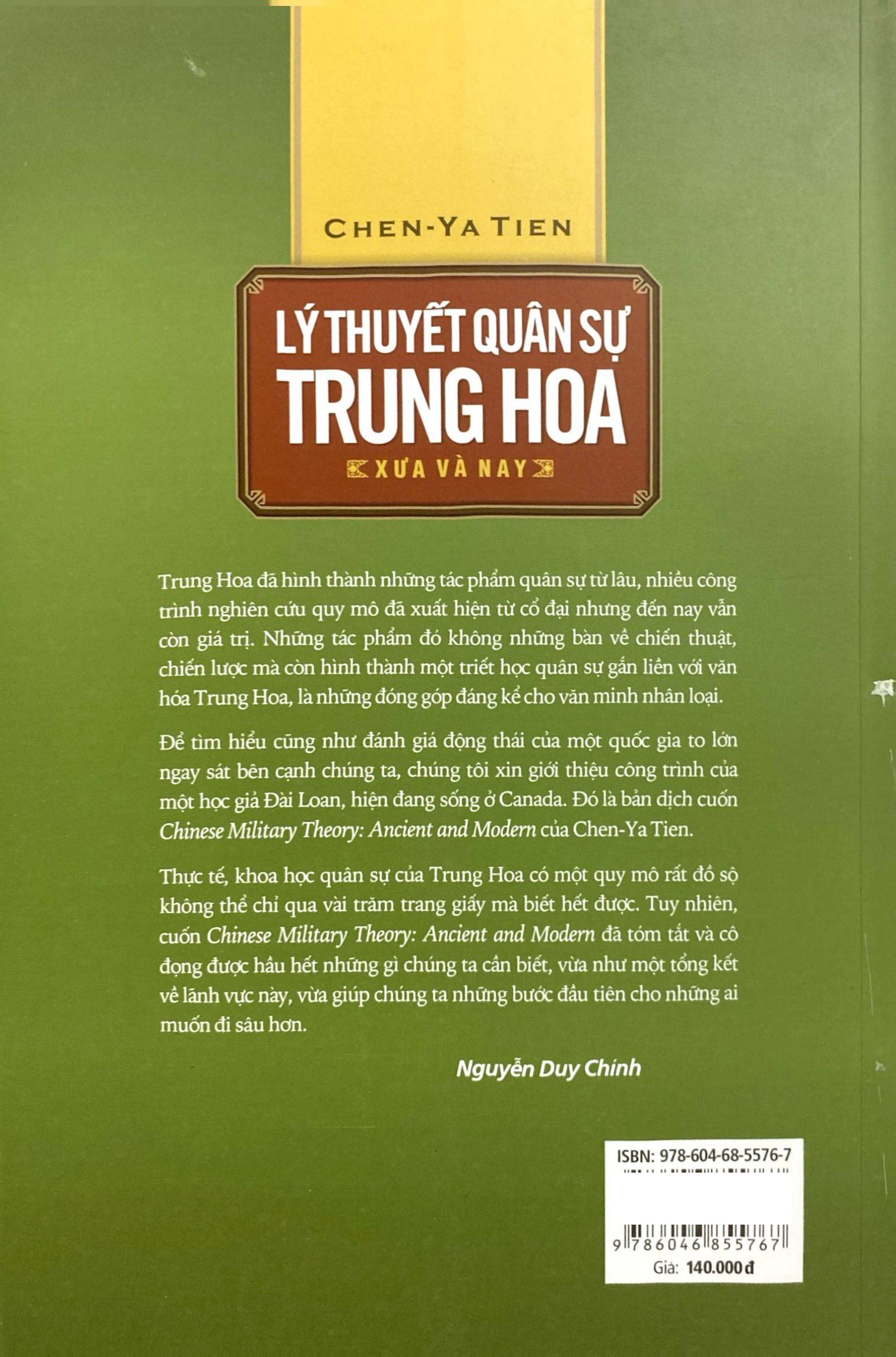 lý thuyết quân sự trung hoa xưa và nay (tái bản 2019)