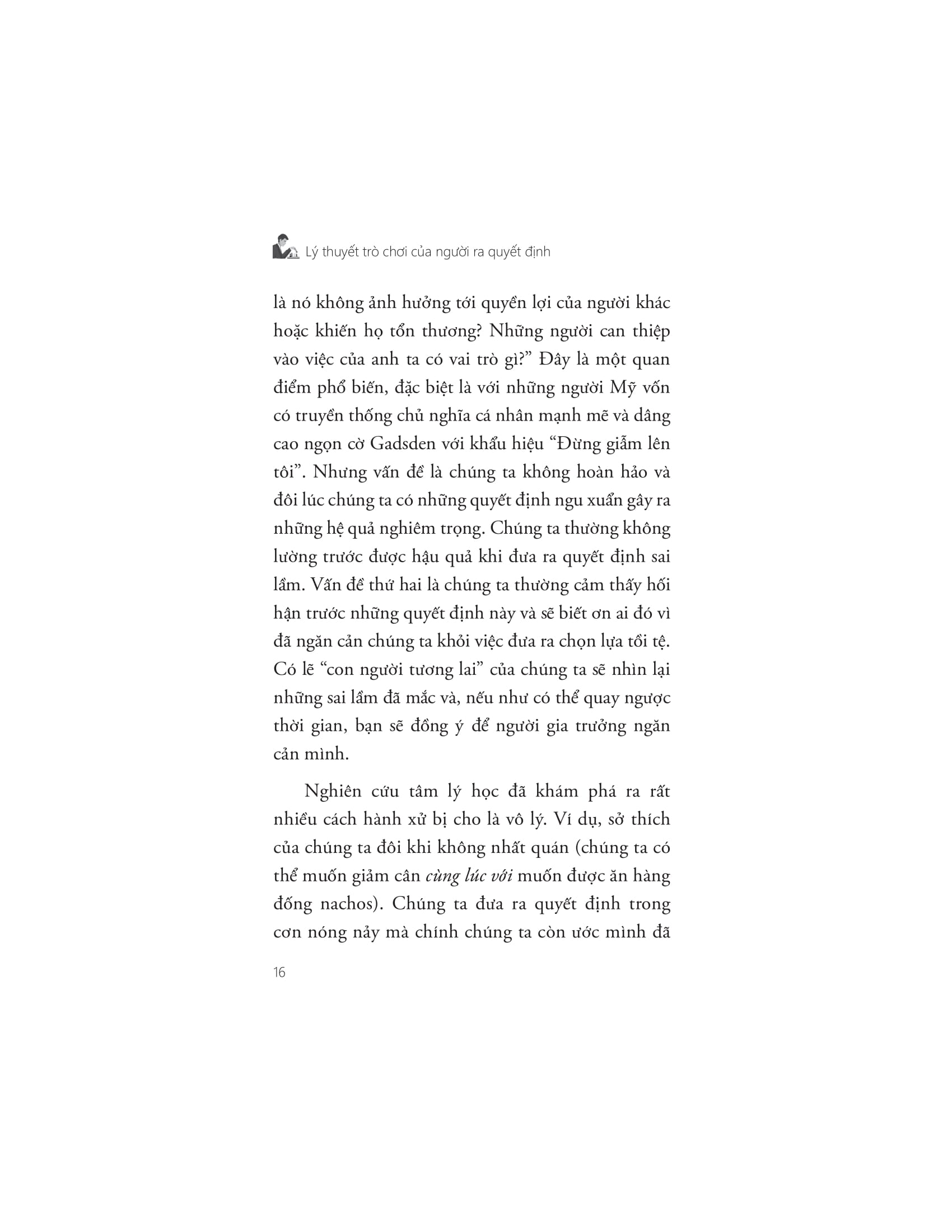 lý thuyết trò chơi của người ra quyết định