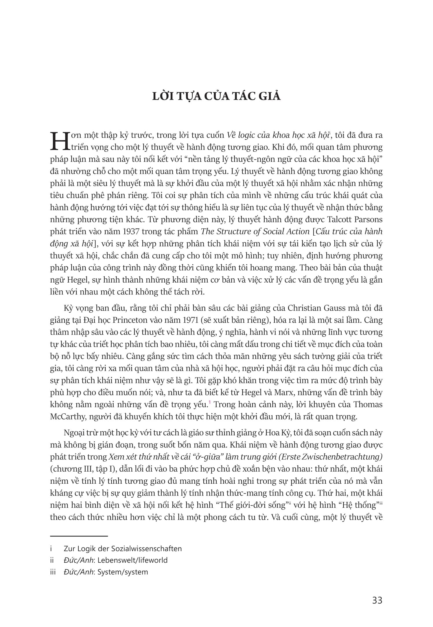 Ly Thuyet Ve Hanh Dong Tuong Giao - Theorie Des Kommunikativen Handelns - Bia Cung