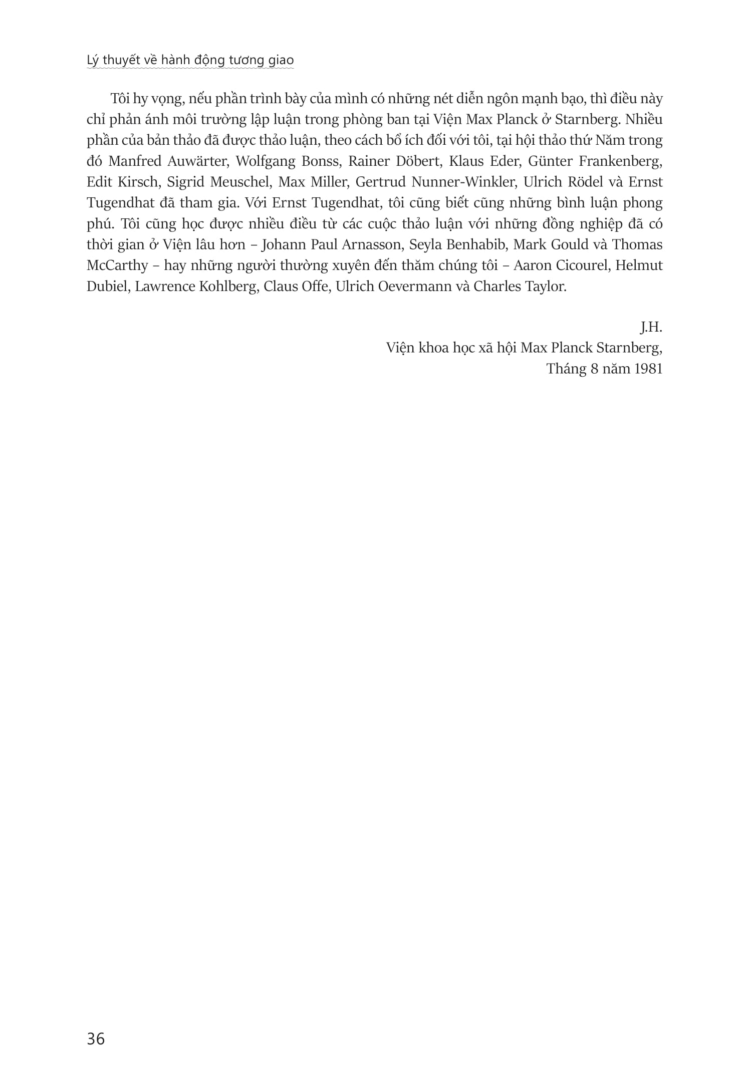 Ly Thuyet Ve Hanh Dong Tuong Giao - Theorie Des Kommunikativen Handelns - Bia Cung