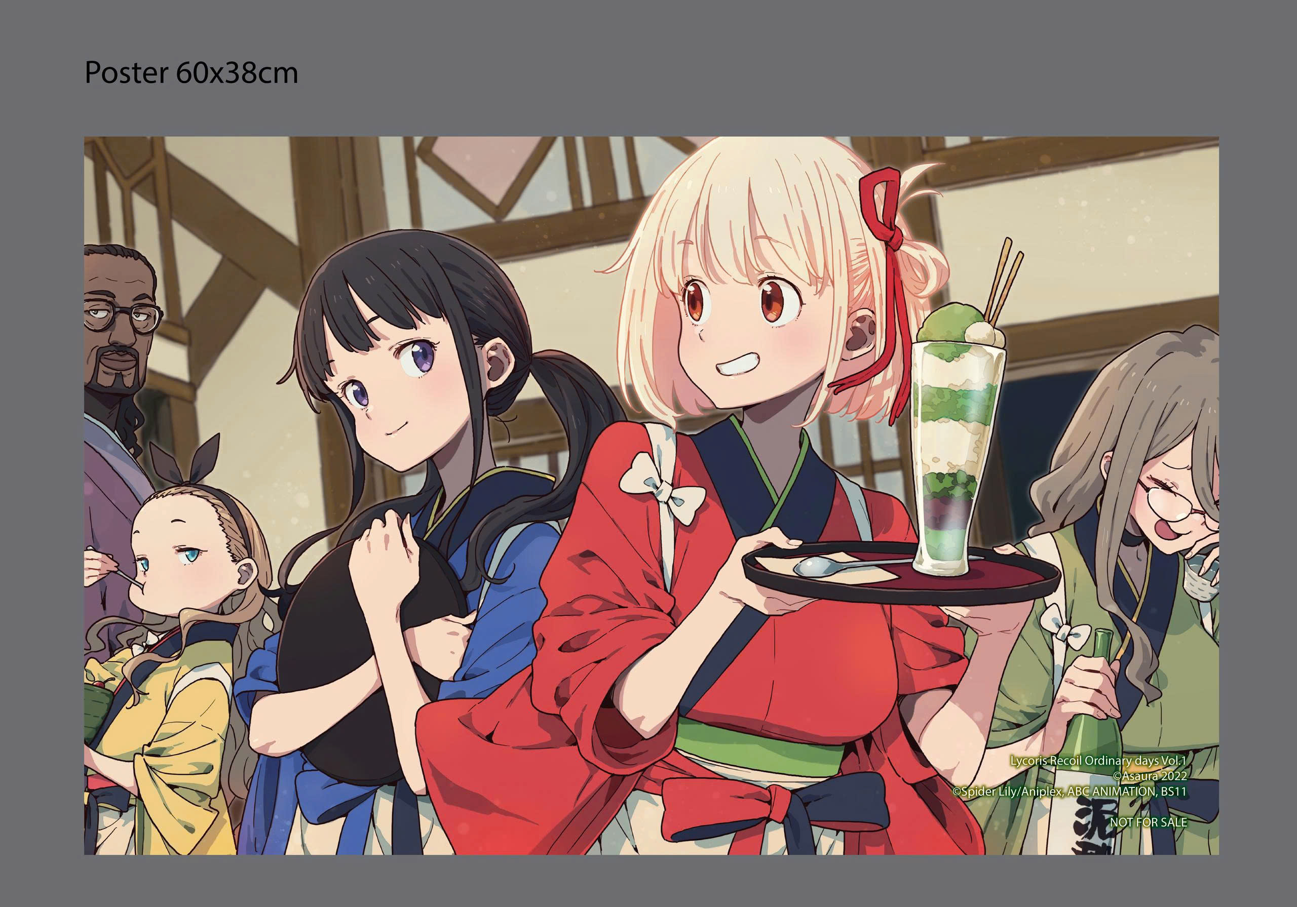 Lycoris Recoil - Ordinary Days - Tiem Ca Phe Bat On - Tang Kem Bookmark + Poster