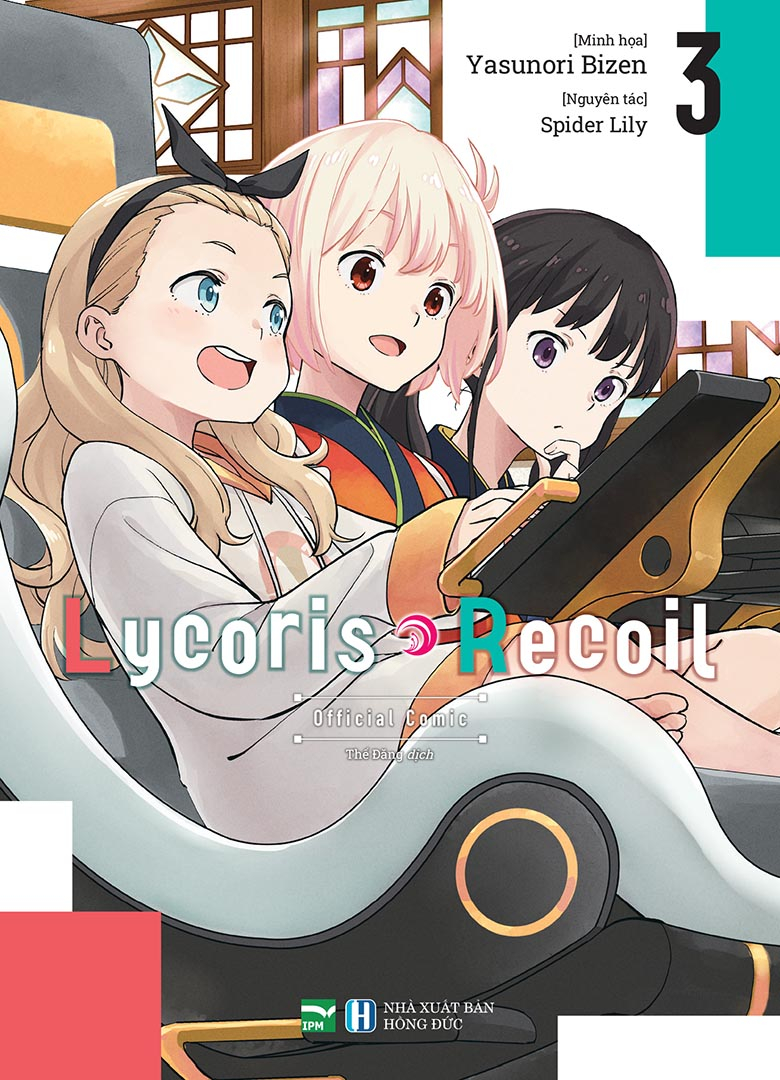 lycoris recoil - tập 3 - bản sưu tầm - tặng kèm card nhân vật + clear file + móc khóa acrylic + sns card