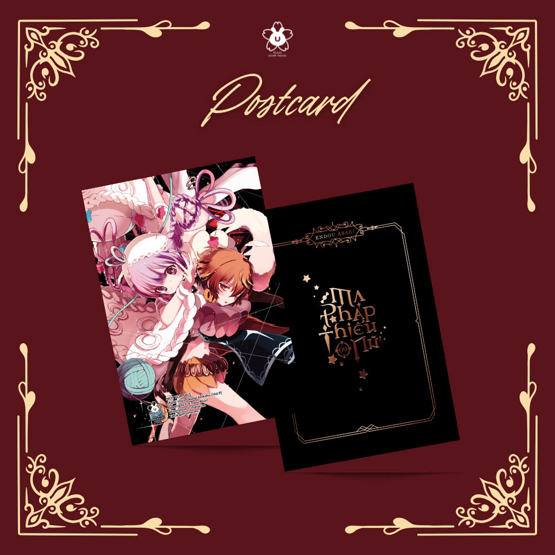 ma pháp thiếu nữ - tập 9 - bản đặc biệt - tặng kèm bookmark nhân vật + postcard + sổ xé nhân vật