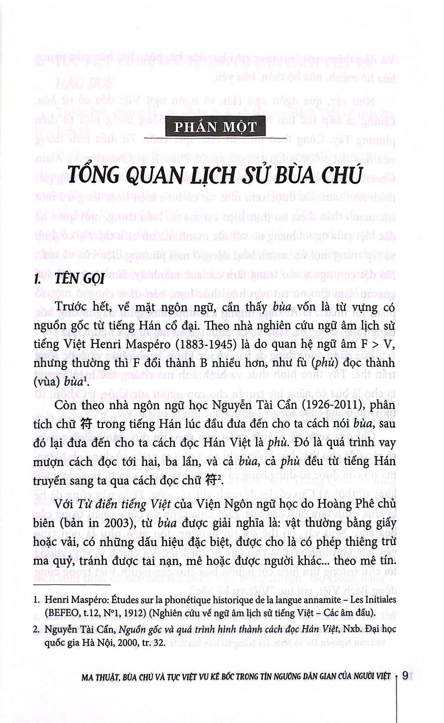 ma thuật, bùa chú và tục việt vu kê bốc trong tín ngưỡng dân gian của người việt