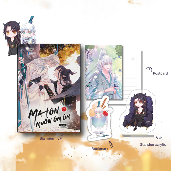 Ma Ton Muon Om Om - Tap 1 - Ban Dac Biet - Tang Kem Bookmark + Postcard Boi Cung + Standee