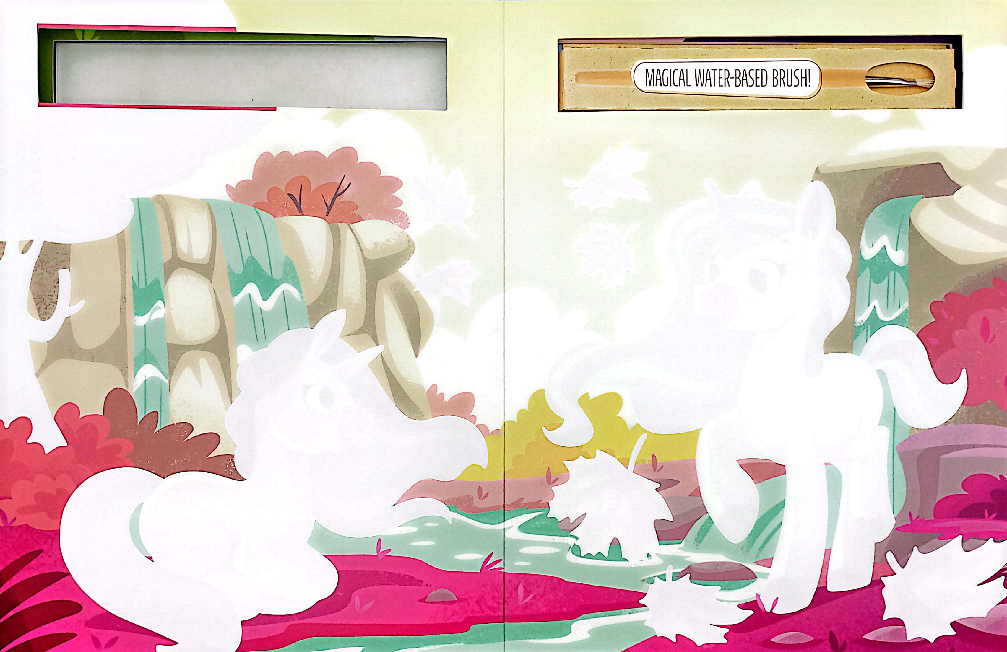 magic ink - a free the colours brush book - unicorns