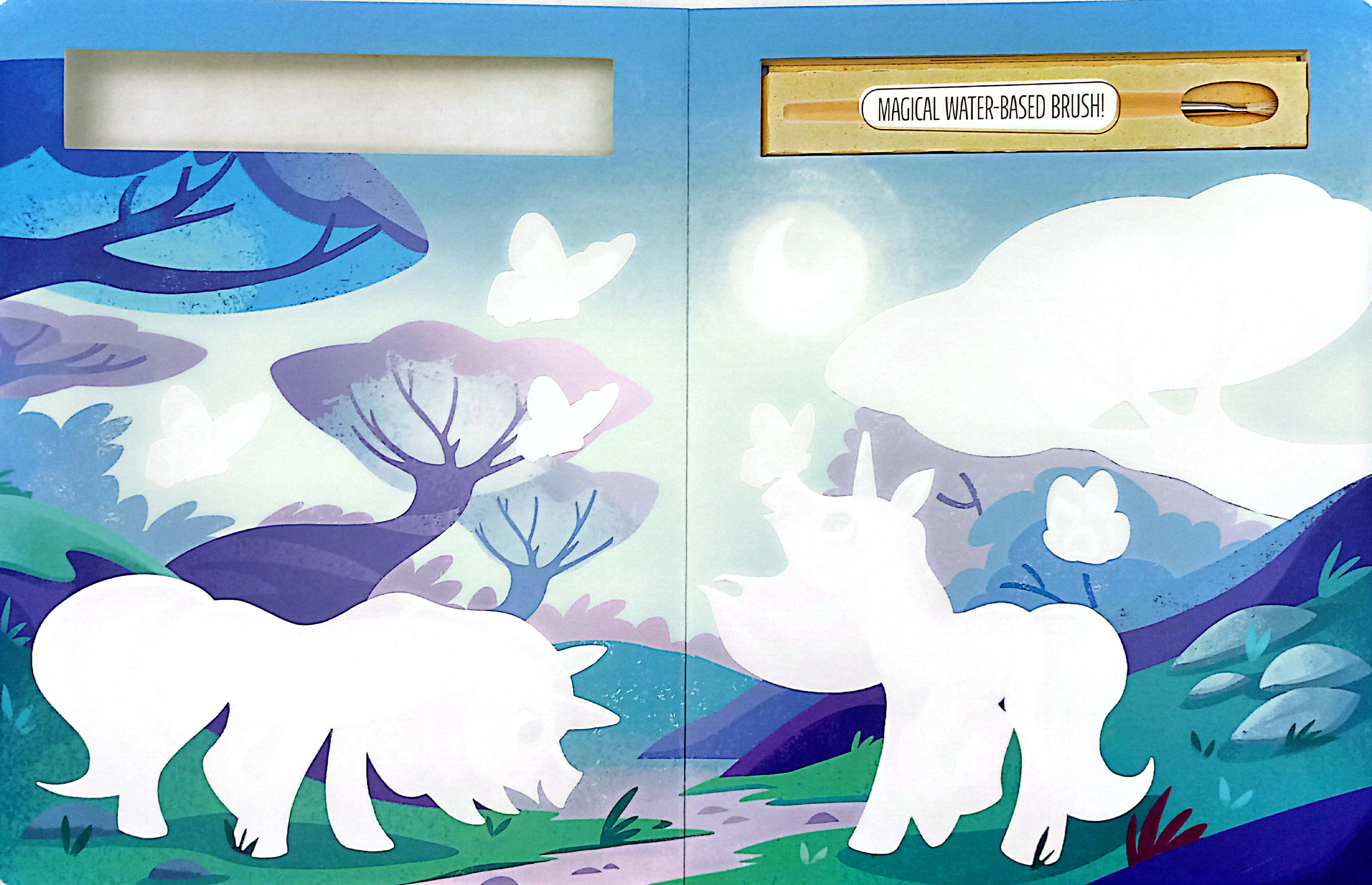 magic ink - a free the colours brush book - unicorns