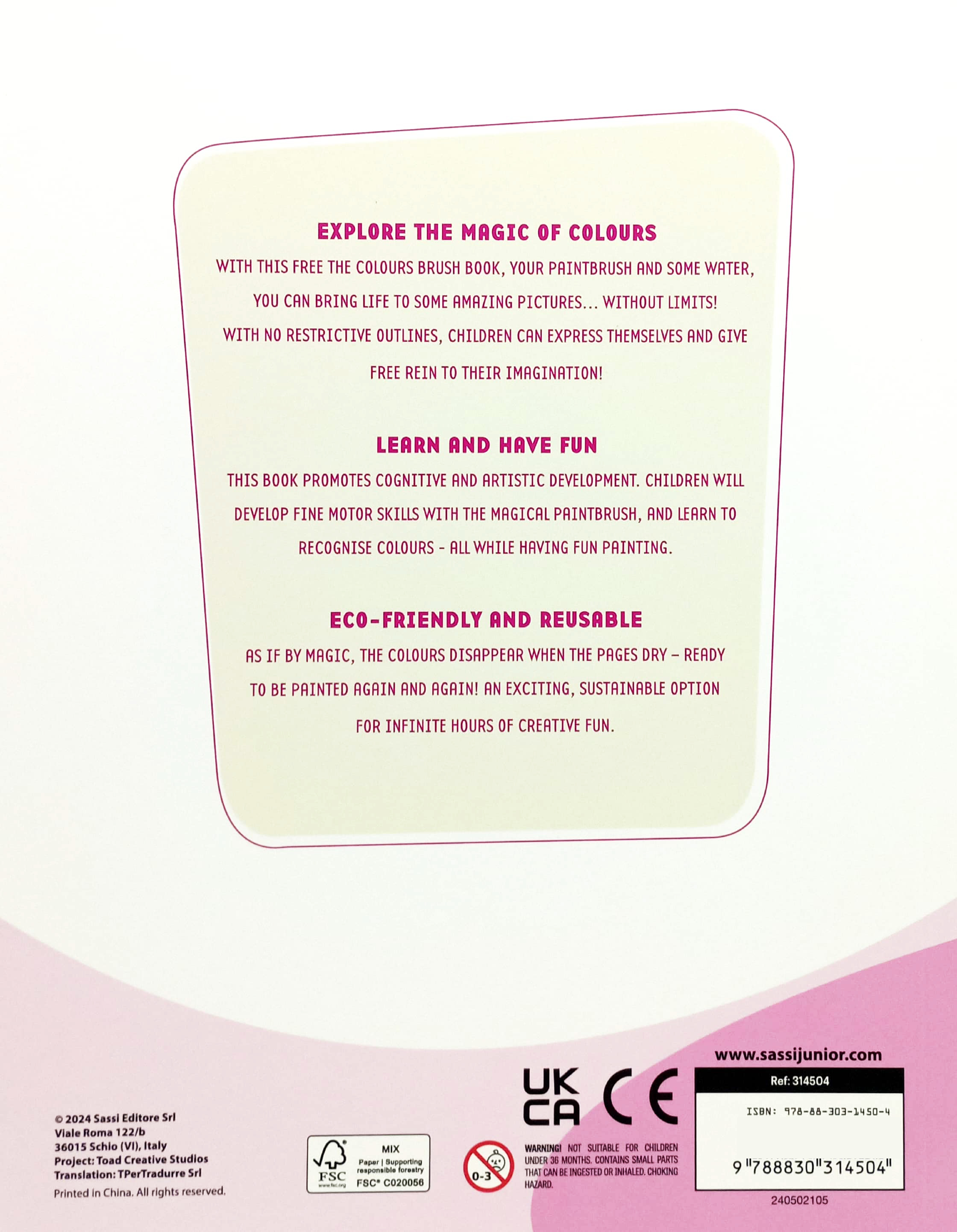 magic ink - a free the colours brush book - unicorns