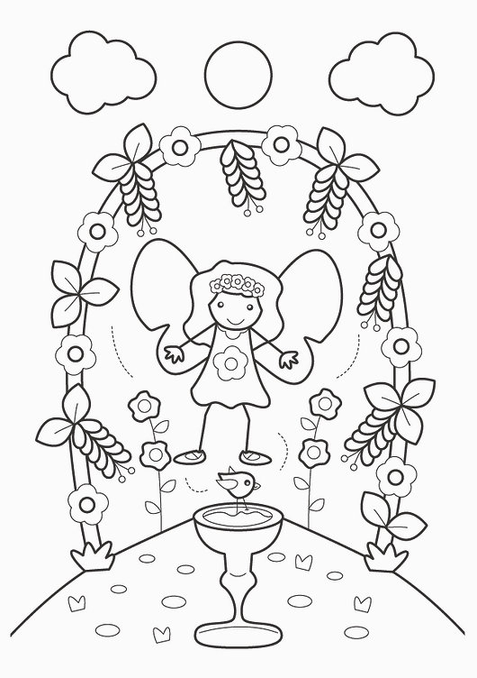 magic paint palette - fairies & flowers