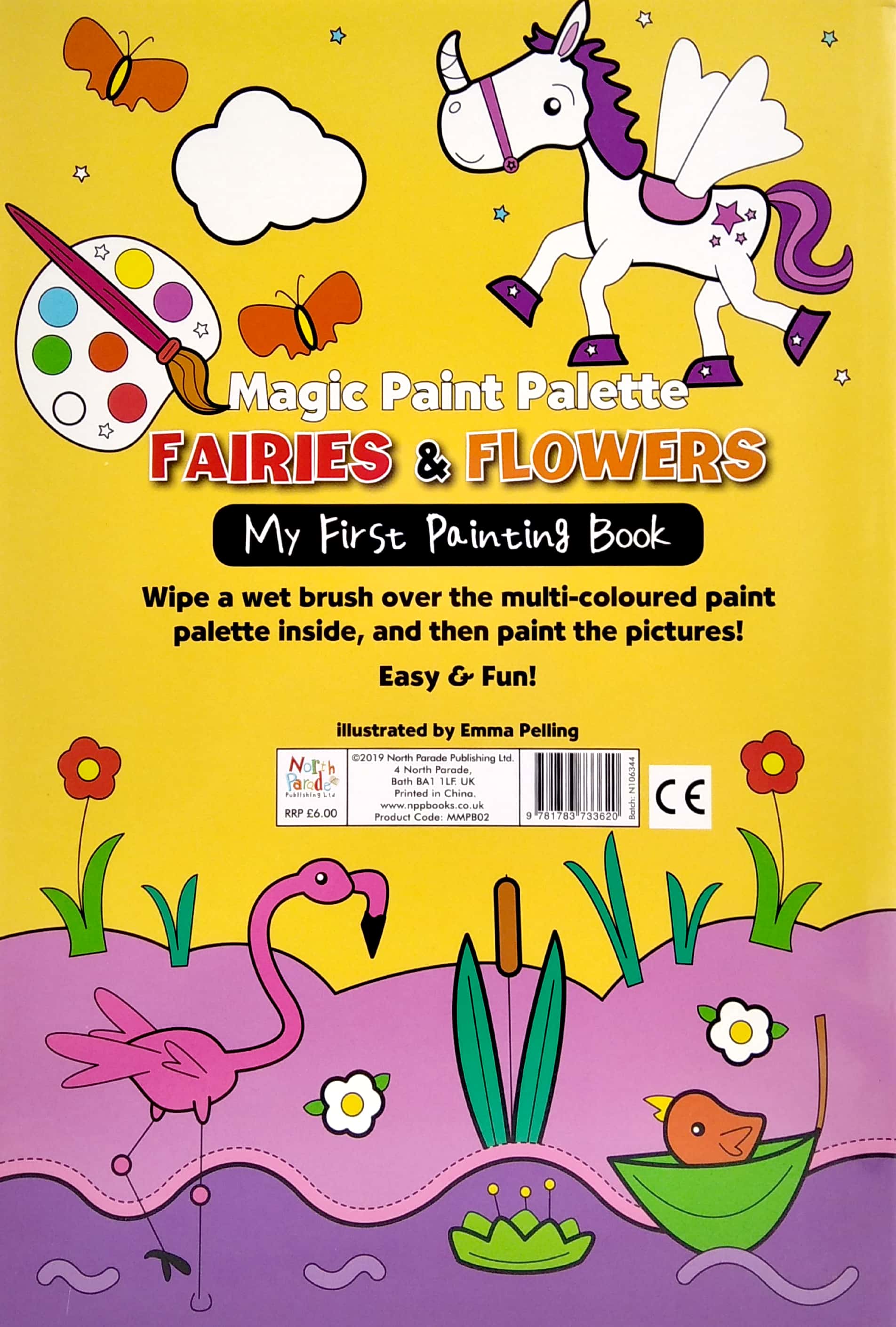 magic paint palette - fairies & flowers