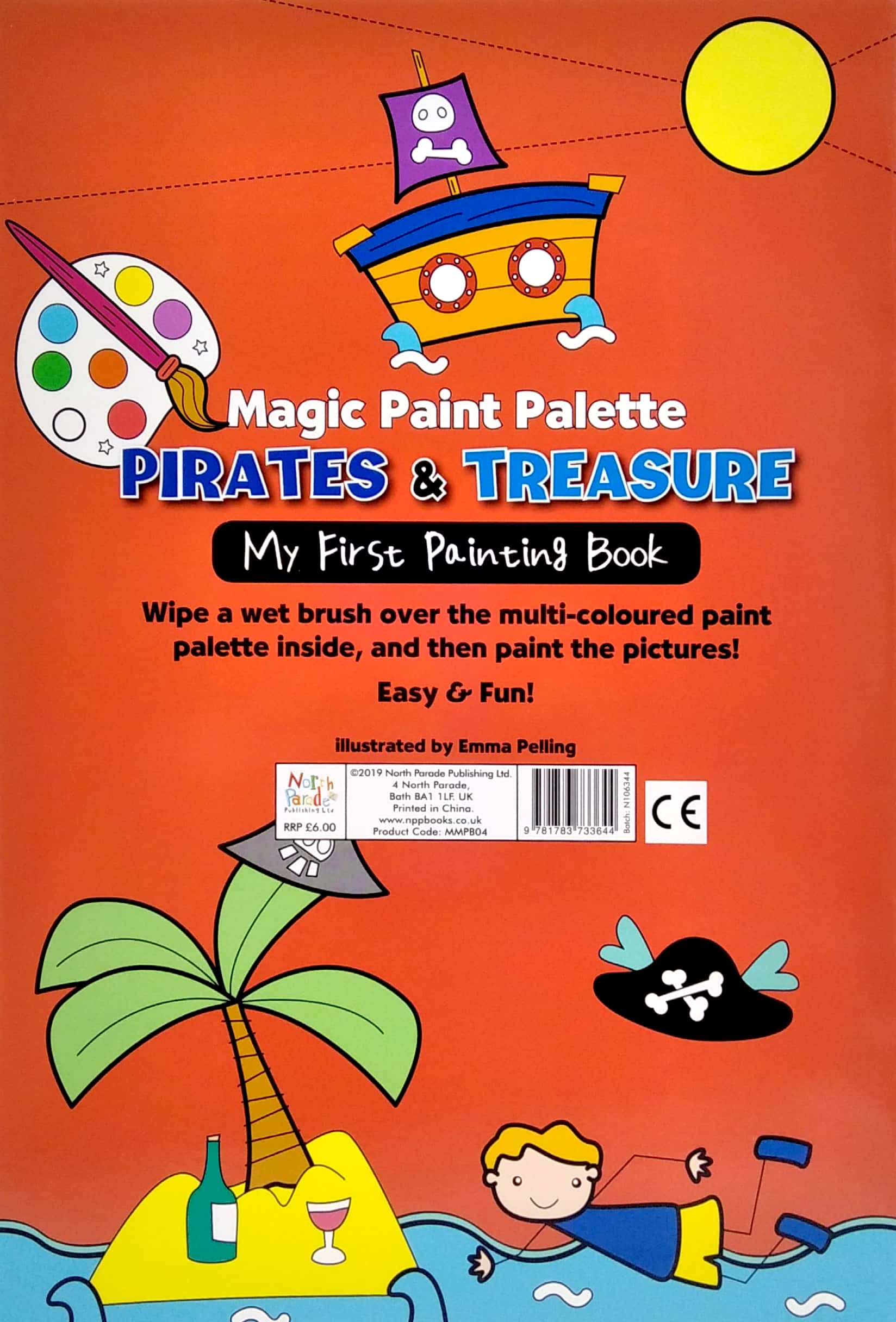 magic paint palette - pirates & treasure