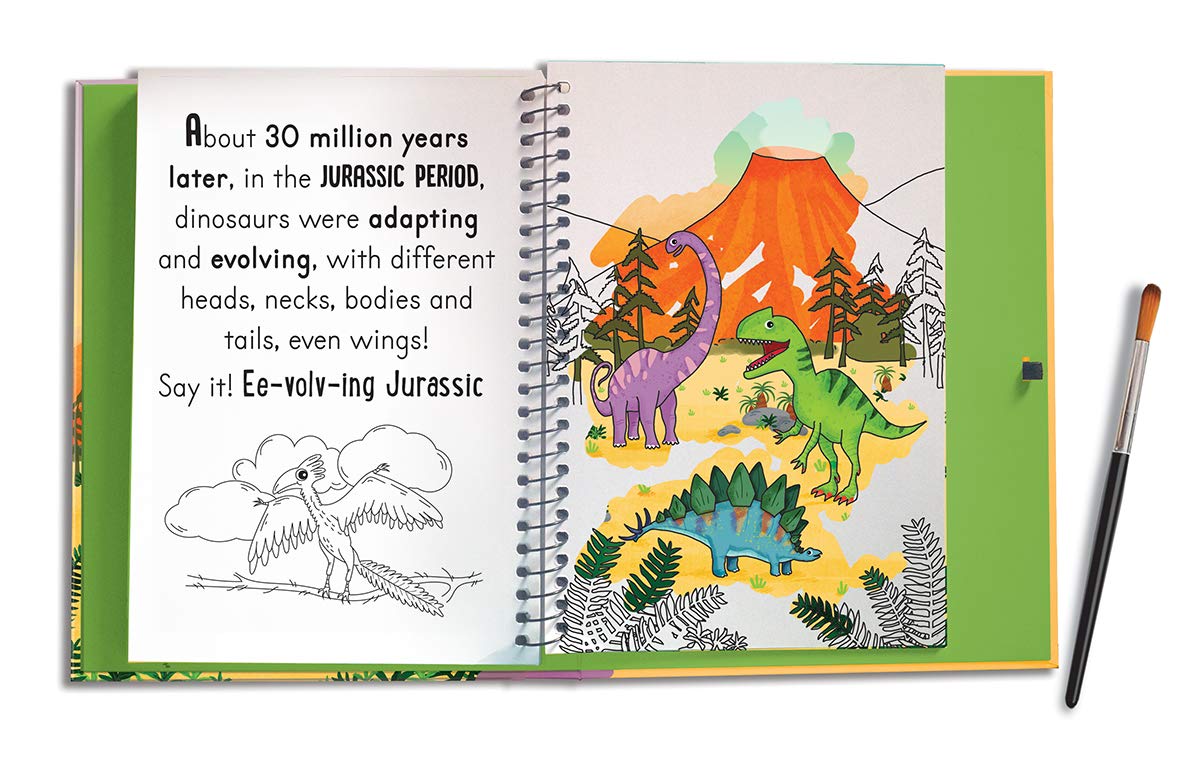 magic water colouring - scales and tails - dinosaurs