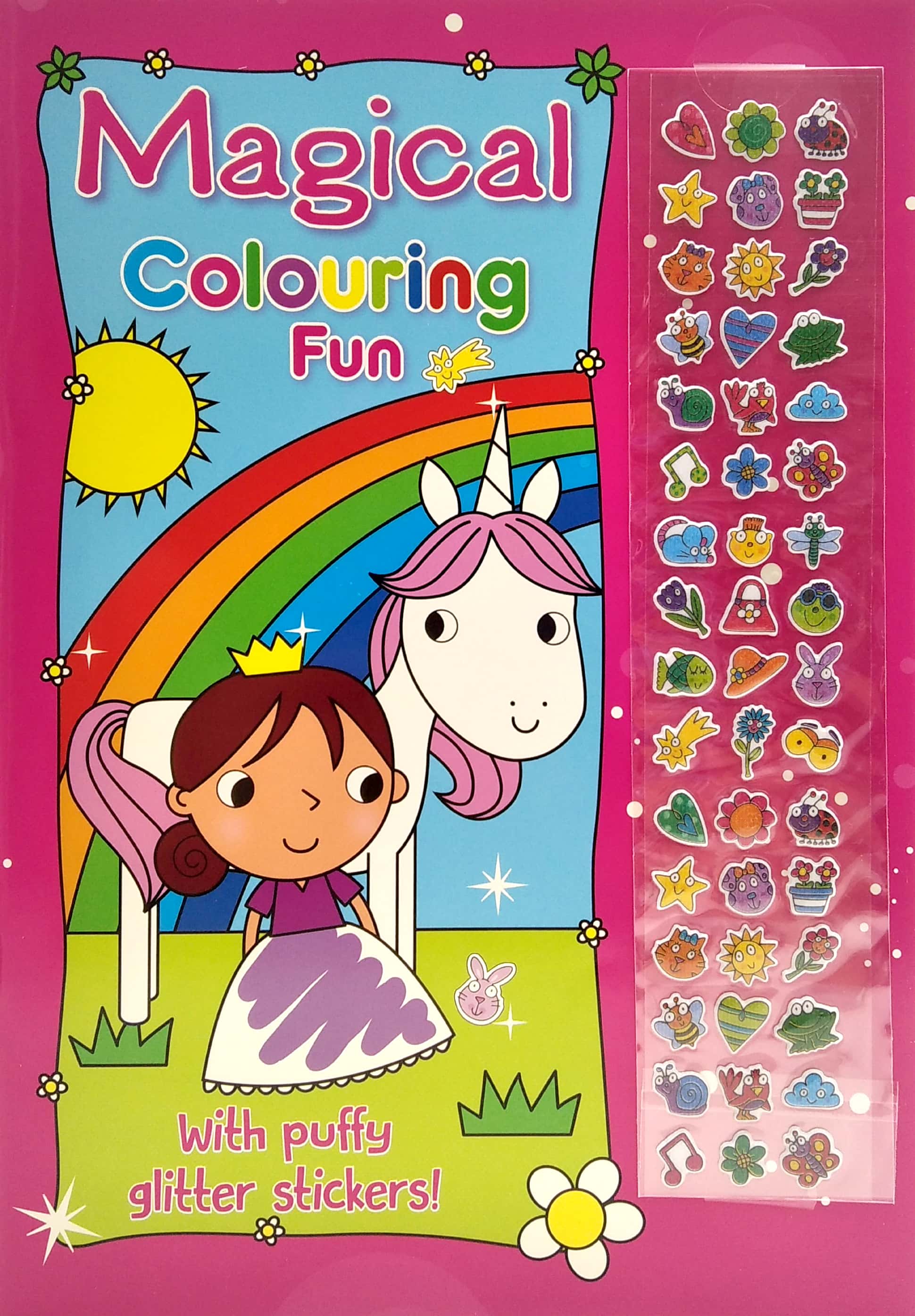 magical colouring fun with puffy stickers