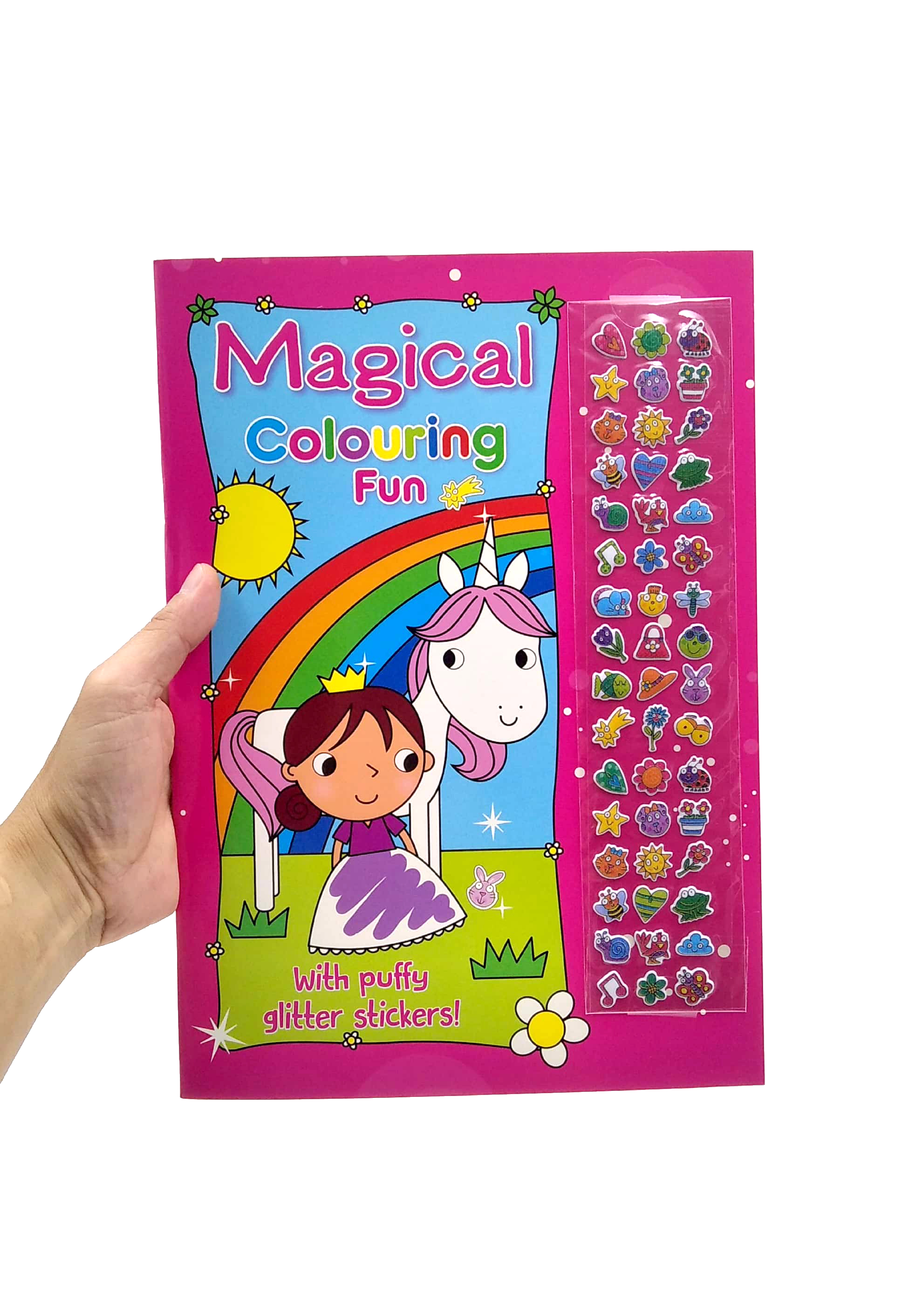 magical colouring fun with puffy stickers