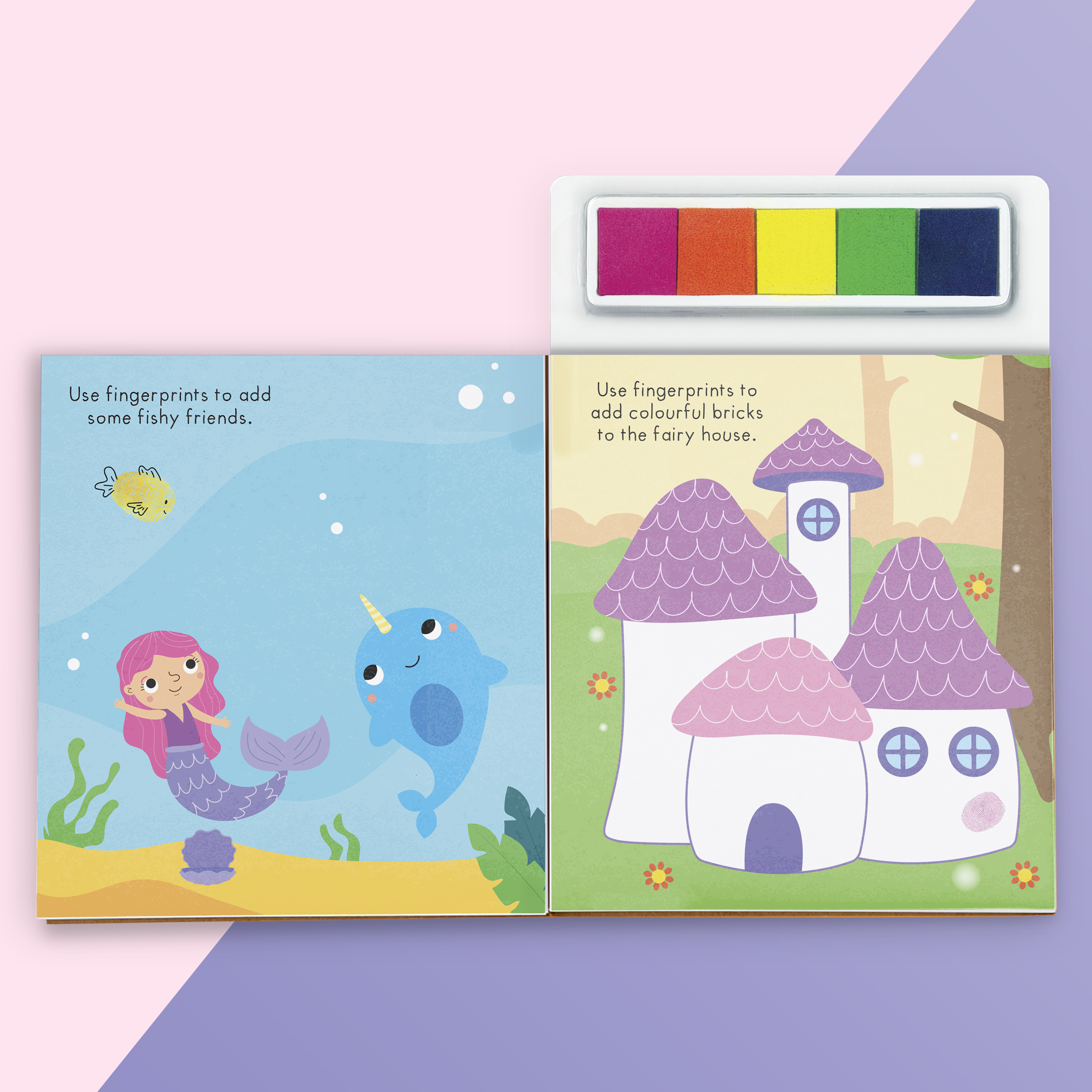 magical rainbowland finger prints