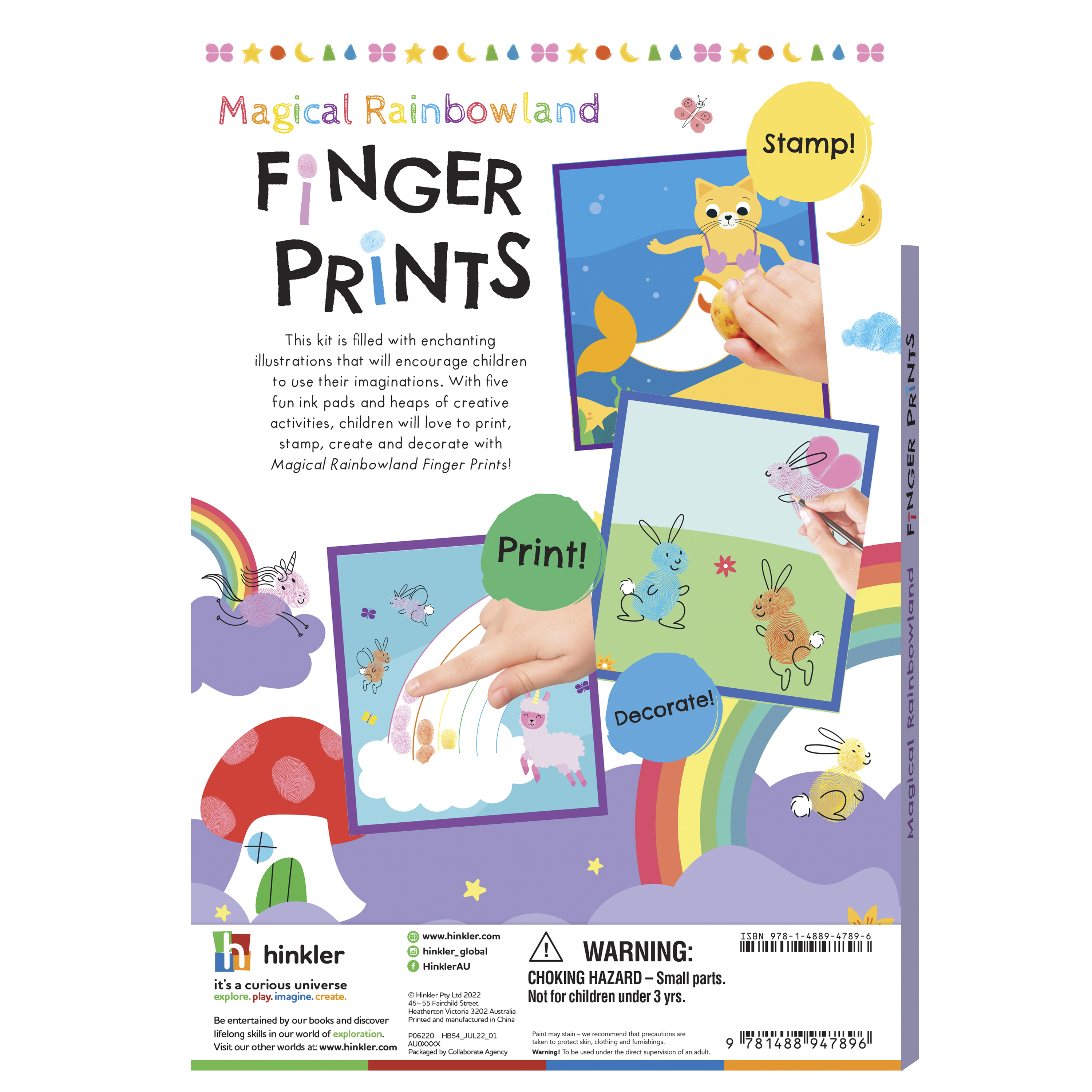 magical rainbowland finger prints