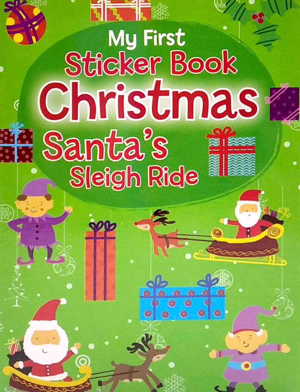 magnetic mini sticker books - xmas red