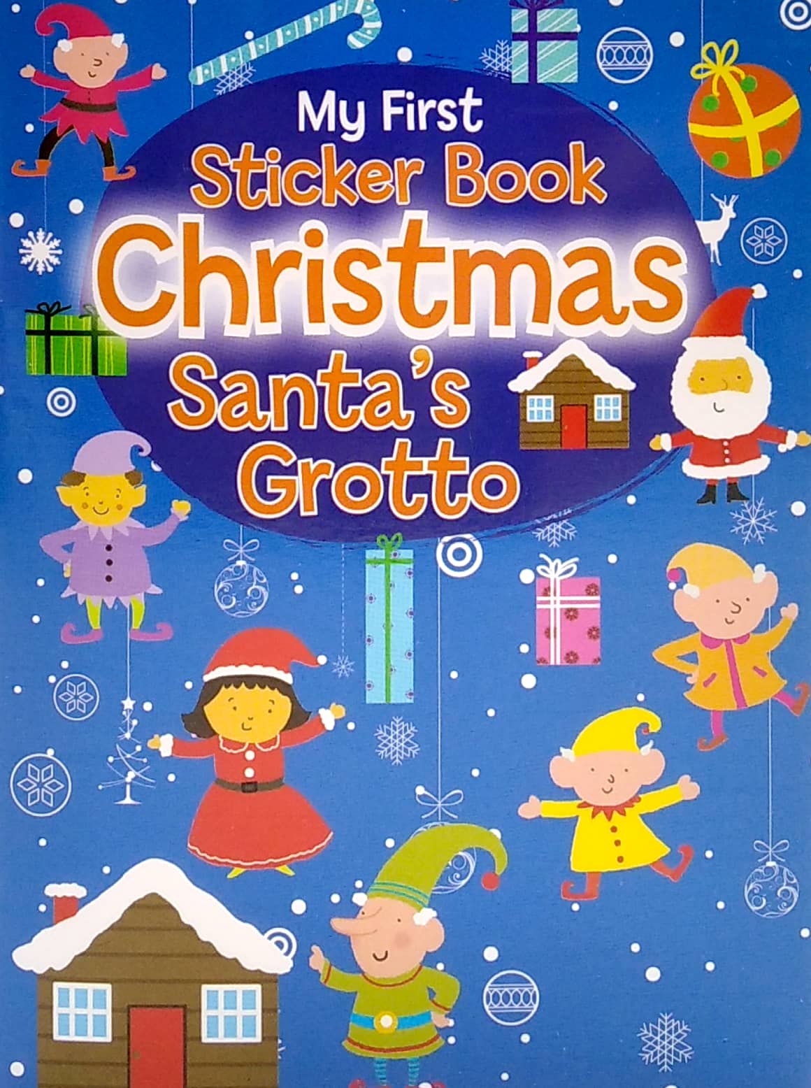 magnetic mini sticker books - xmas red