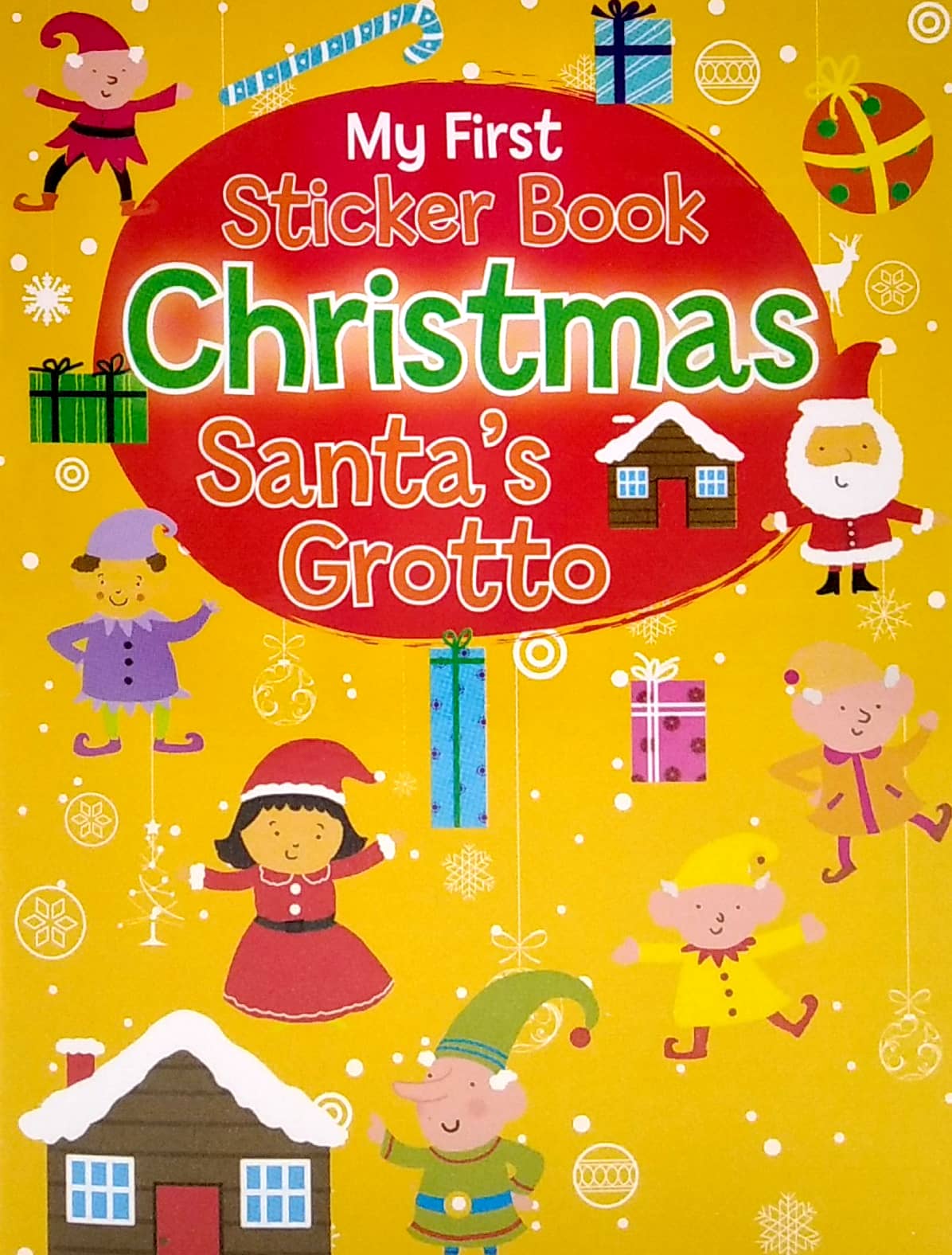magnetic mini sticker books - xmas white