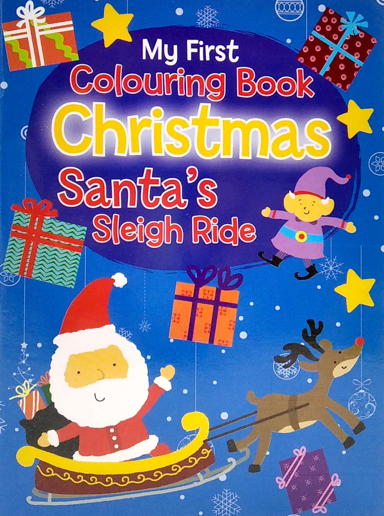 magnetic mini sticker books - xmas white