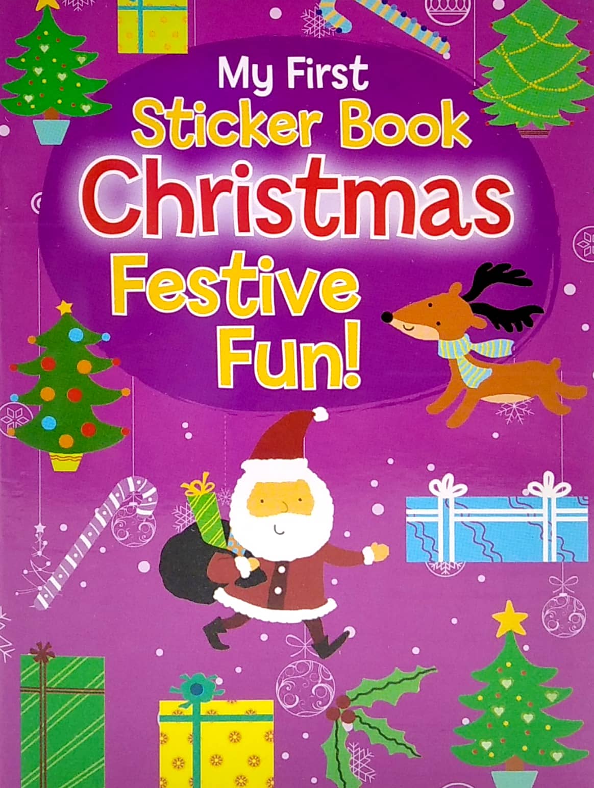 magnetic mini sticker books - xmas white