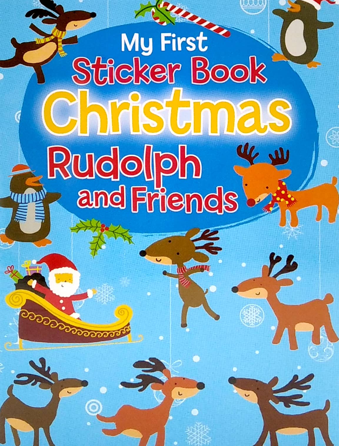 magnetic mini sticker books - xmas white