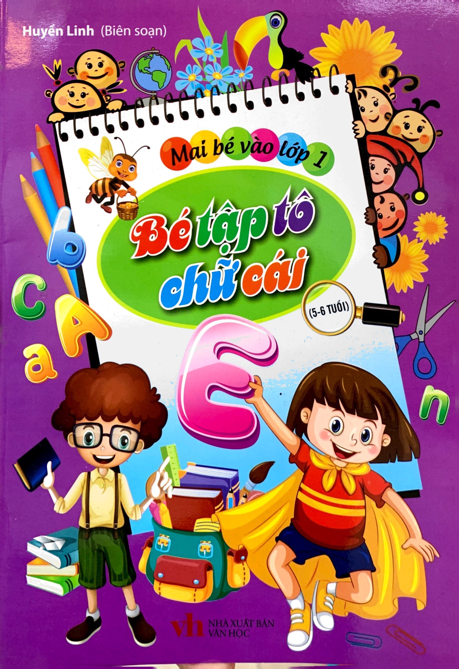 mai bé vào lớp 1 - bé tập tô chữ cái (2021)