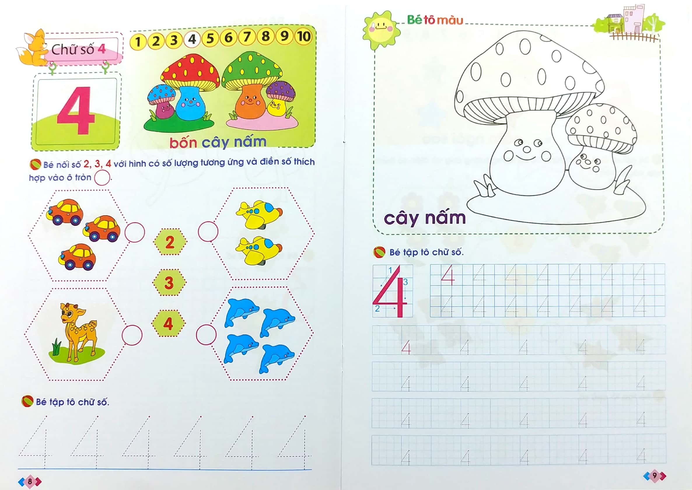 mai em vào lớp 1 - vở bé làm quen với chữ số (5-6 tuổi)