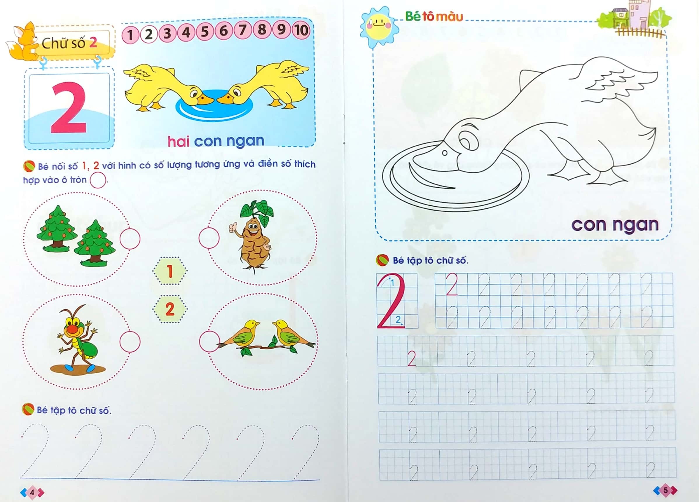 Mai Em Vao Lop 1 - Vo Be Lam Quen Voi Chu So (Danh Cho Tre 5-6 Tuoi) (Tai Ban 2025)