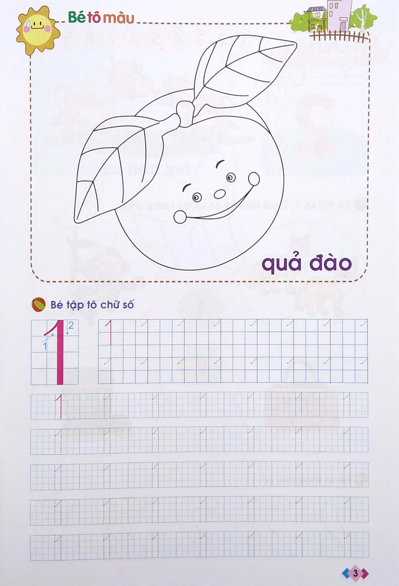 mai em vào lớp 1 - vở bé làm quen với chữ số - dành cho trẻ mẫu giáo