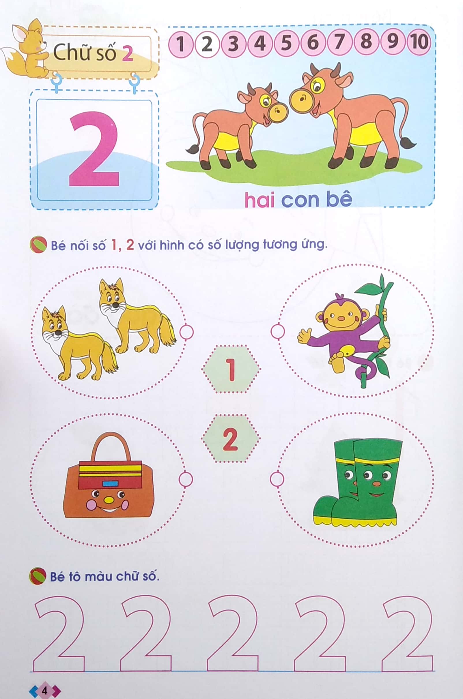 mai em vào lớp 1 - vở bé làm quen với chữ số - dành cho trẻ mẫu giáo