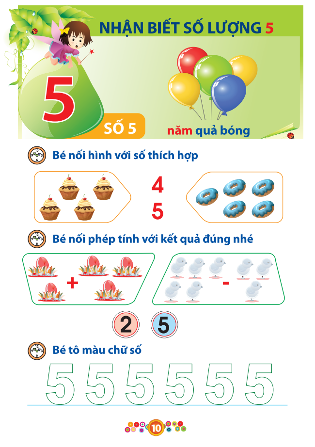 mai em vào lớp 1 - vở bé làm quen với toán (dành cho bé từ 4-5 tuổi) (tái bản 2021)