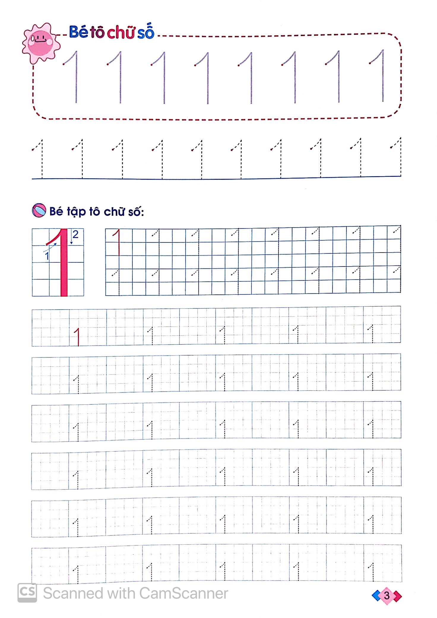 mai em vào lớp 1 - vở tập tô chữ số (dành cho trẻ 5-6 tuổi) (tái bản 2024)