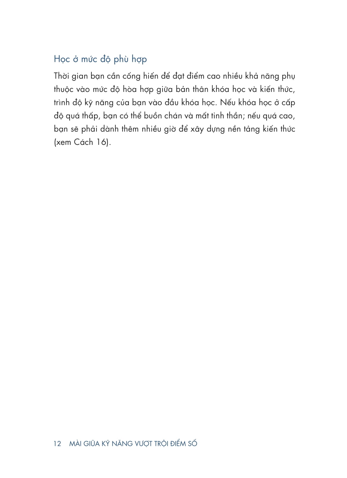 mài giũa kỹ năng - vượt trội điểm số