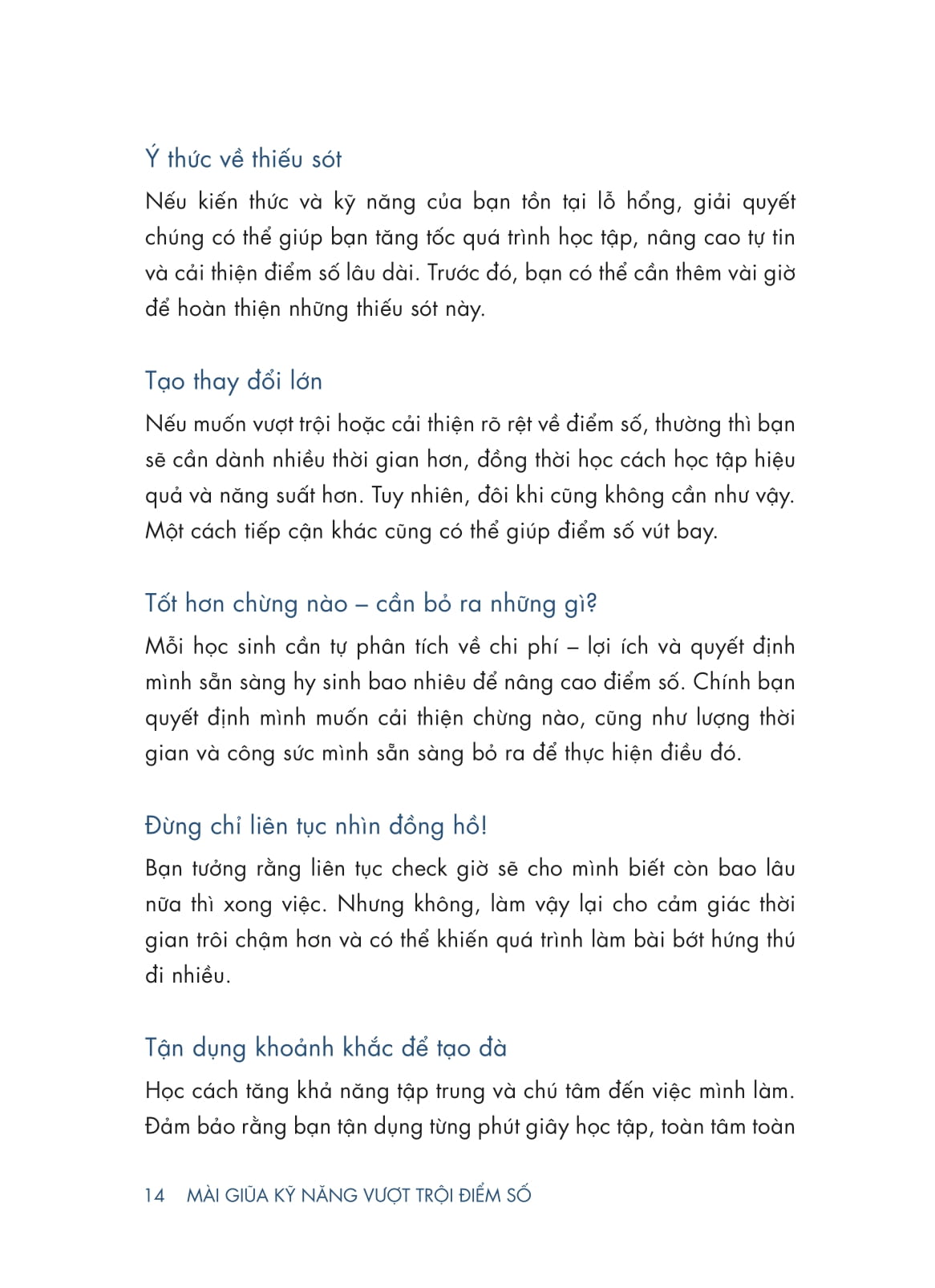 mài giũa kỹ năng - vượt trội điểm số