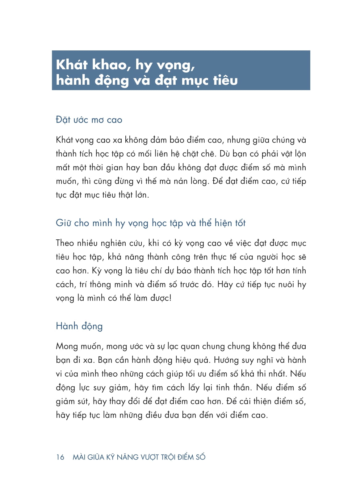 mài giũa kỹ năng - vượt trội điểm số