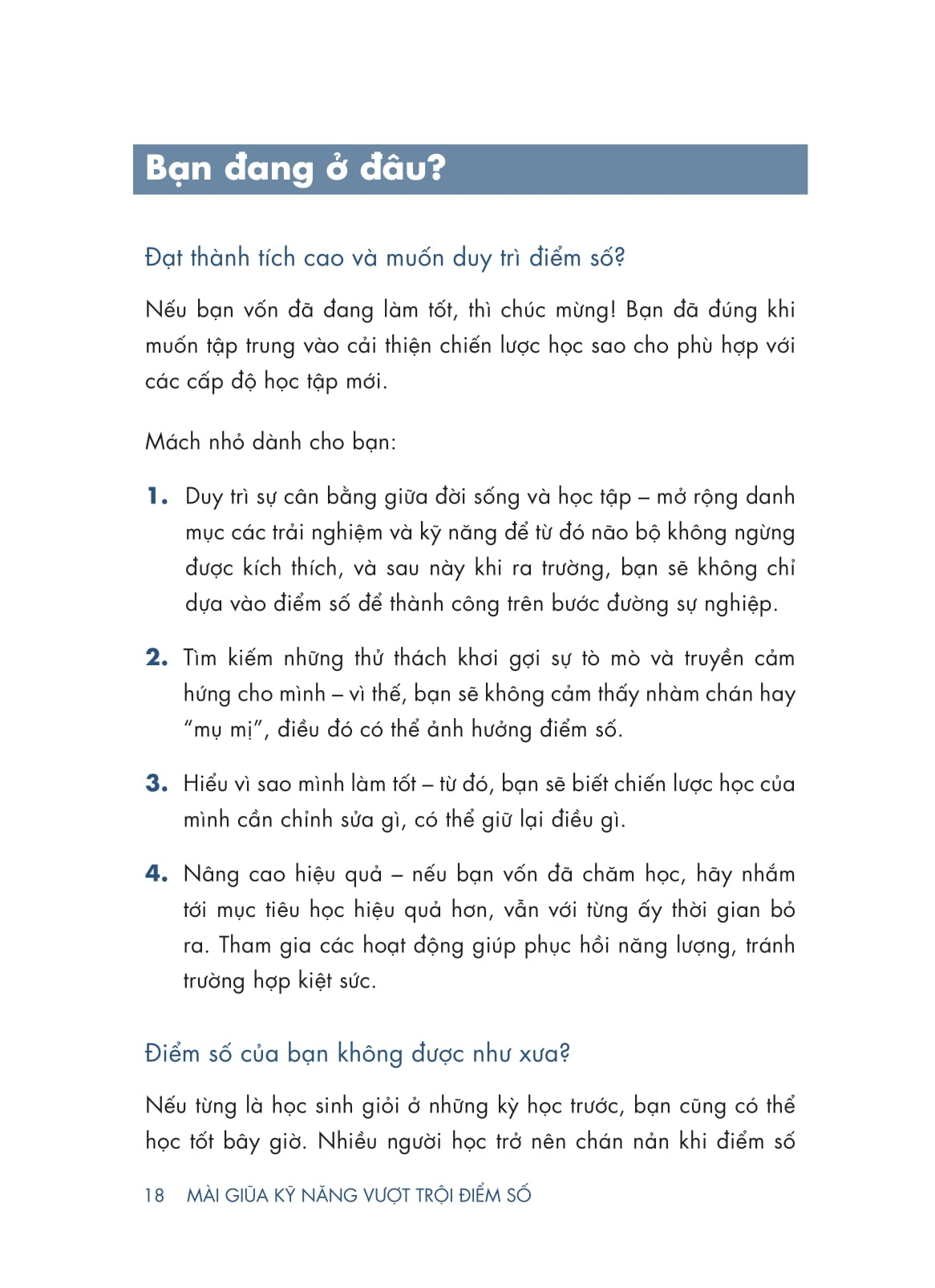 mài giũa kỹ năng - vượt trội điểm số