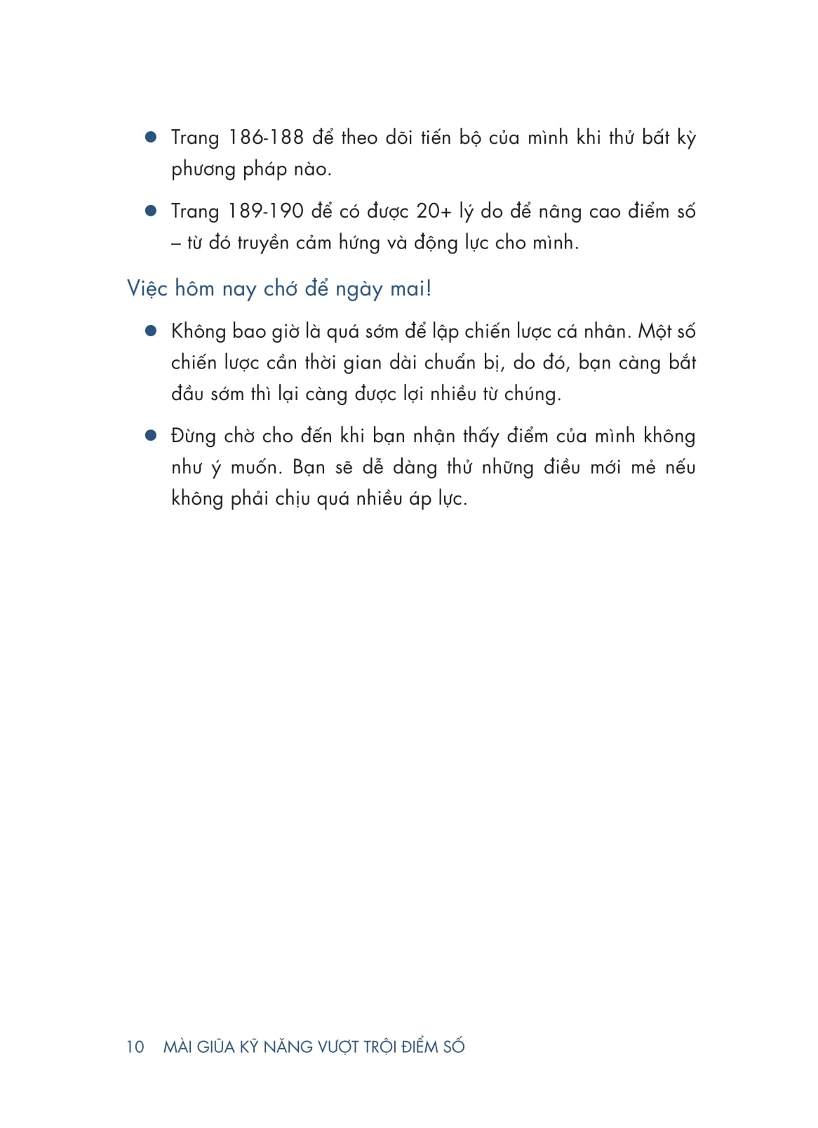 mài giũa kỹ năng - vượt trội điểm số