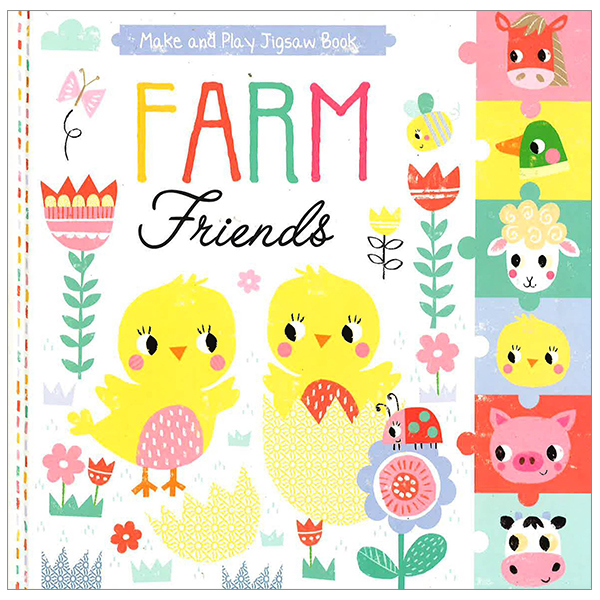 make and play jigsaw book: farm friends