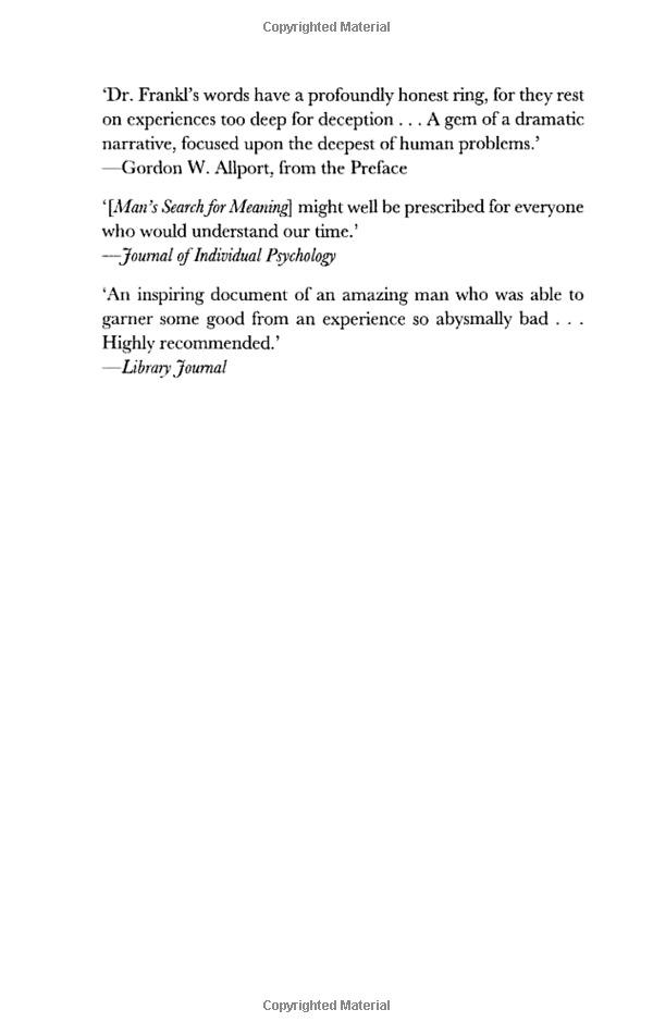 man's search for meaning