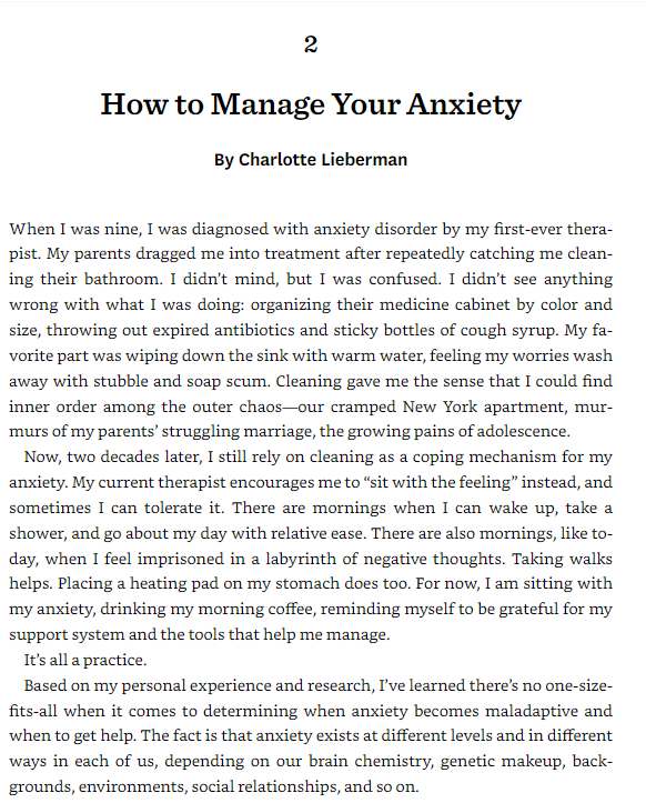 managing your anxiety (hbr emotional intelligence series)