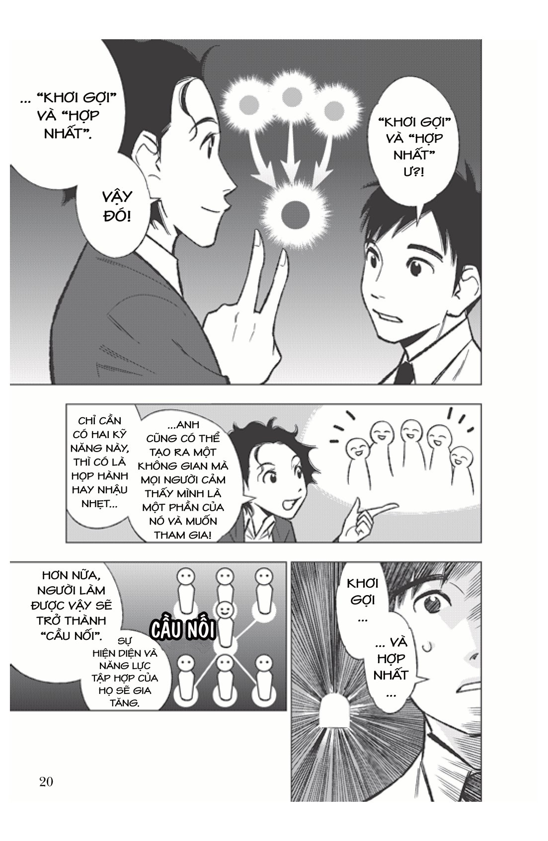 manga for success - mở khóa thành công với manga - leading meetings and teams - dẫn dắt đội nhóm