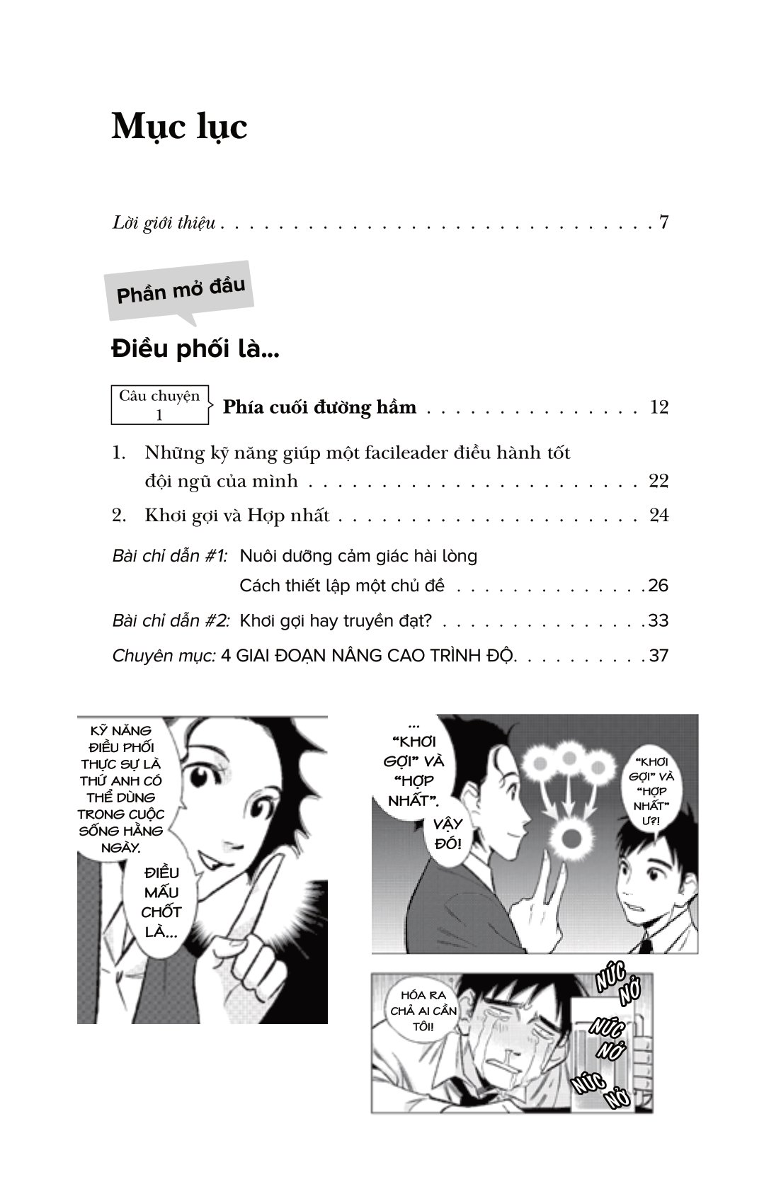 manga for success - mở khóa thành công với manga - leading meetings and teams - dẫn dắt đội nhóm