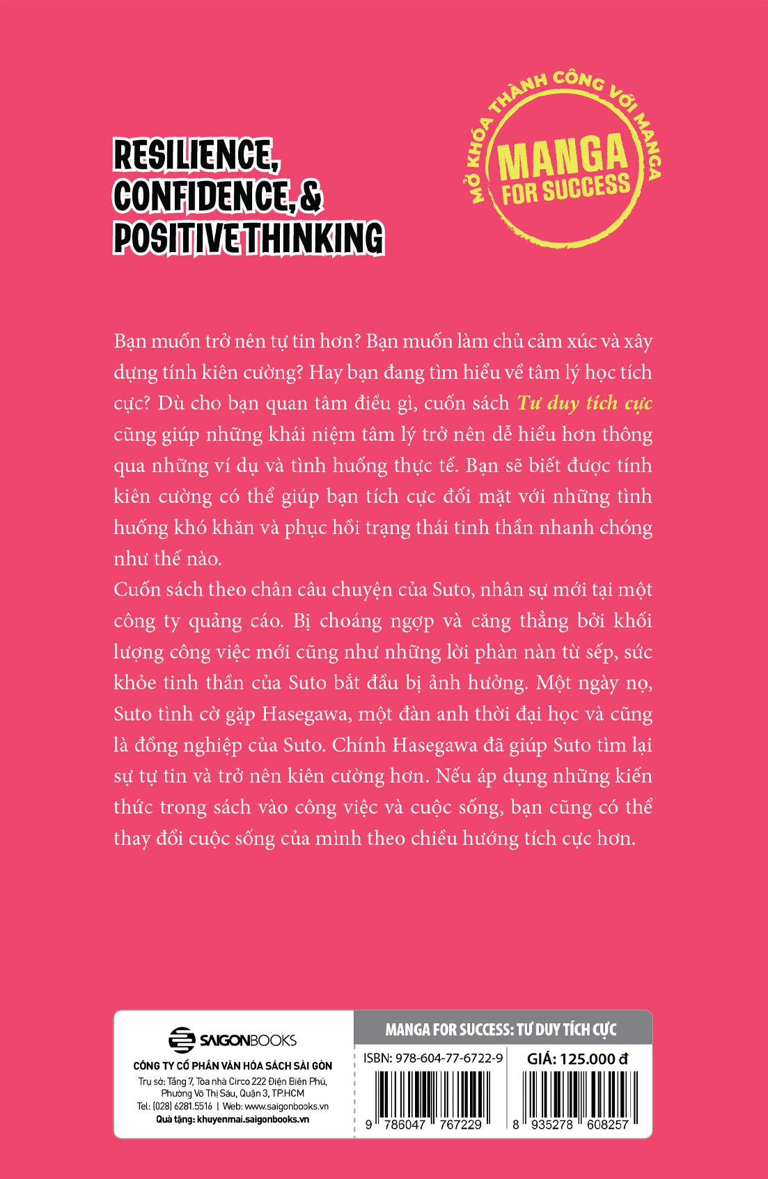 manga for success - mở khóa thành công với manga - resilience, confidence and positive thinking - tư duy tích cực