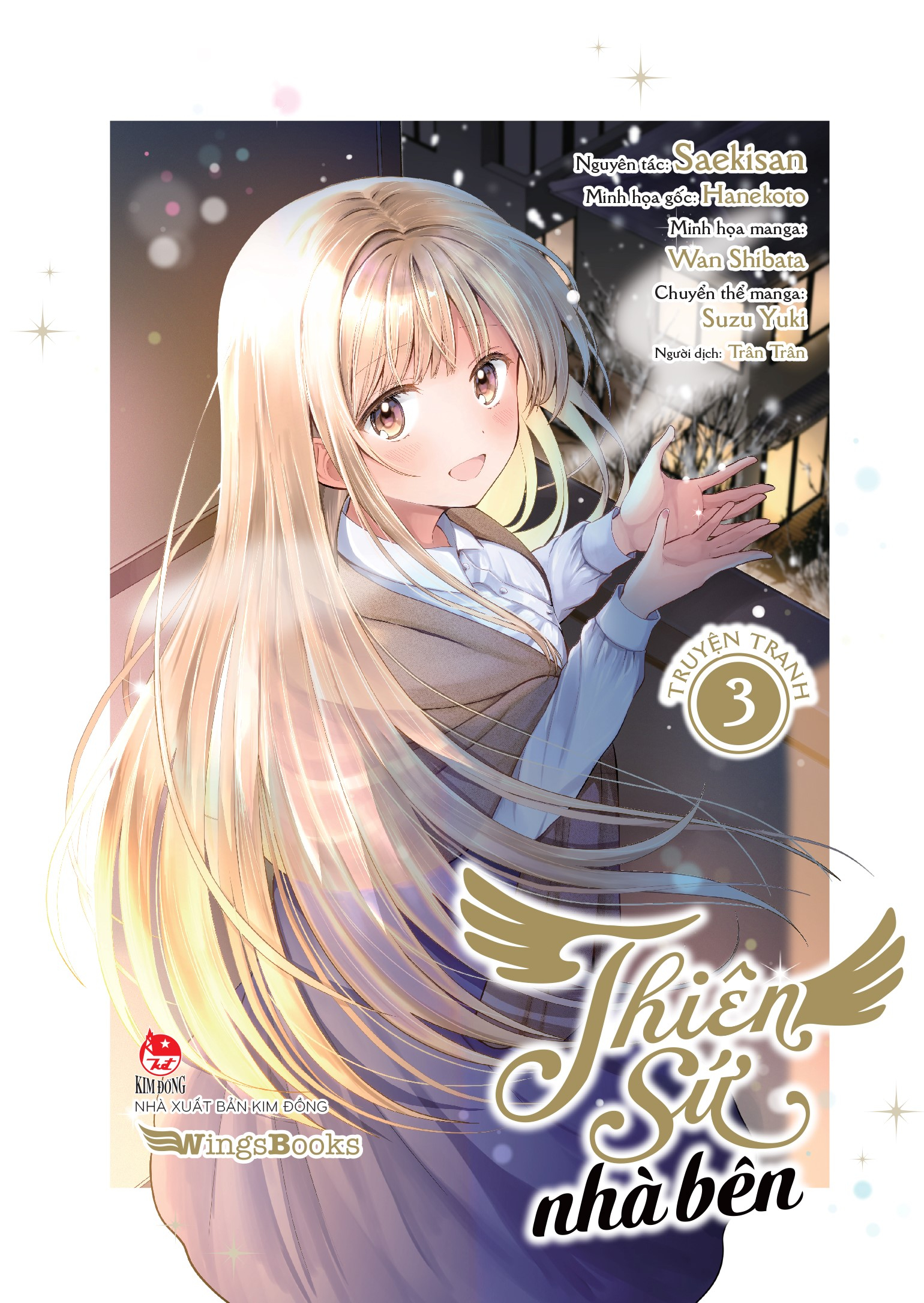 [manga] thiên sứ nhà bên - tập 3 - tặng kèm bookmark bế hình + postcard in nhũ 2 mặt