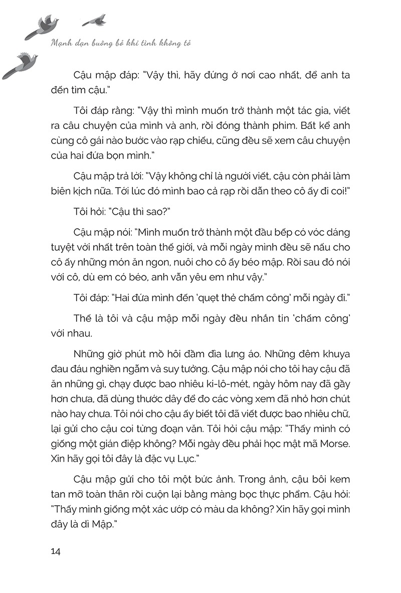 mạnh dạn buông bỏ khi tình không tỏ