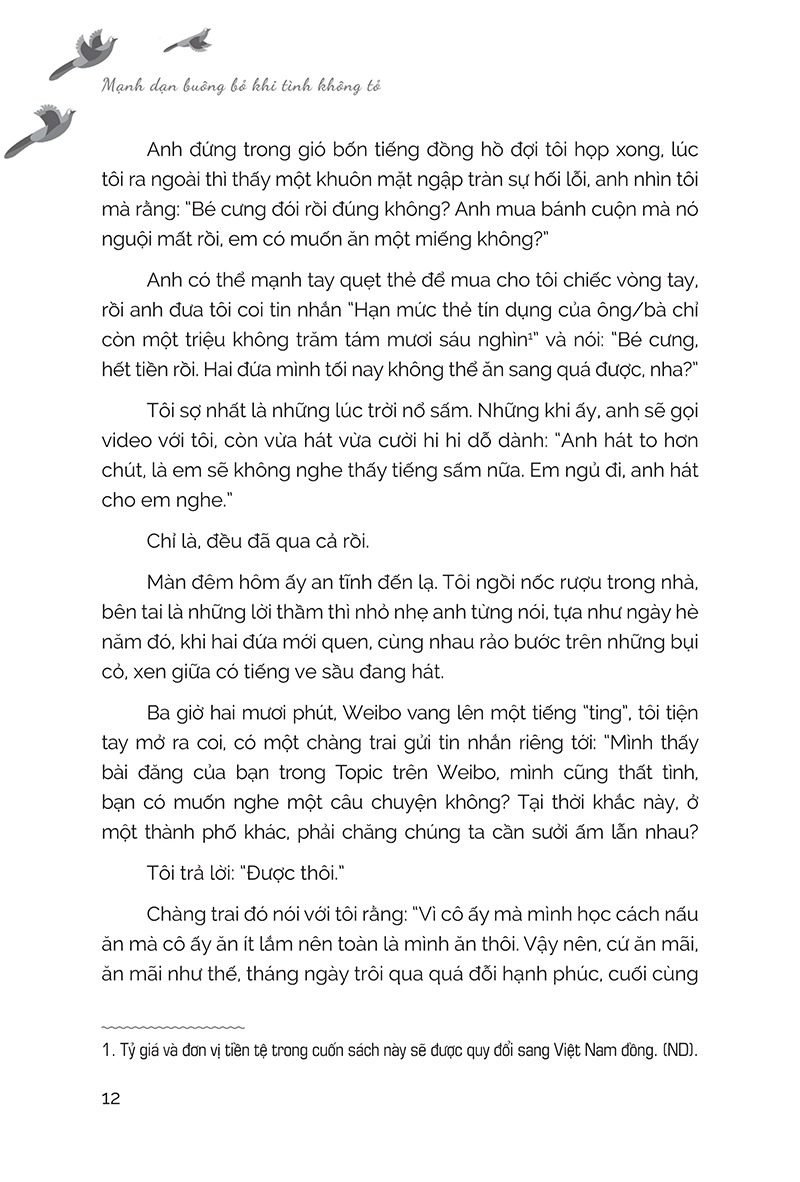 mạnh dạn buông bỏ khi tình không tỏ