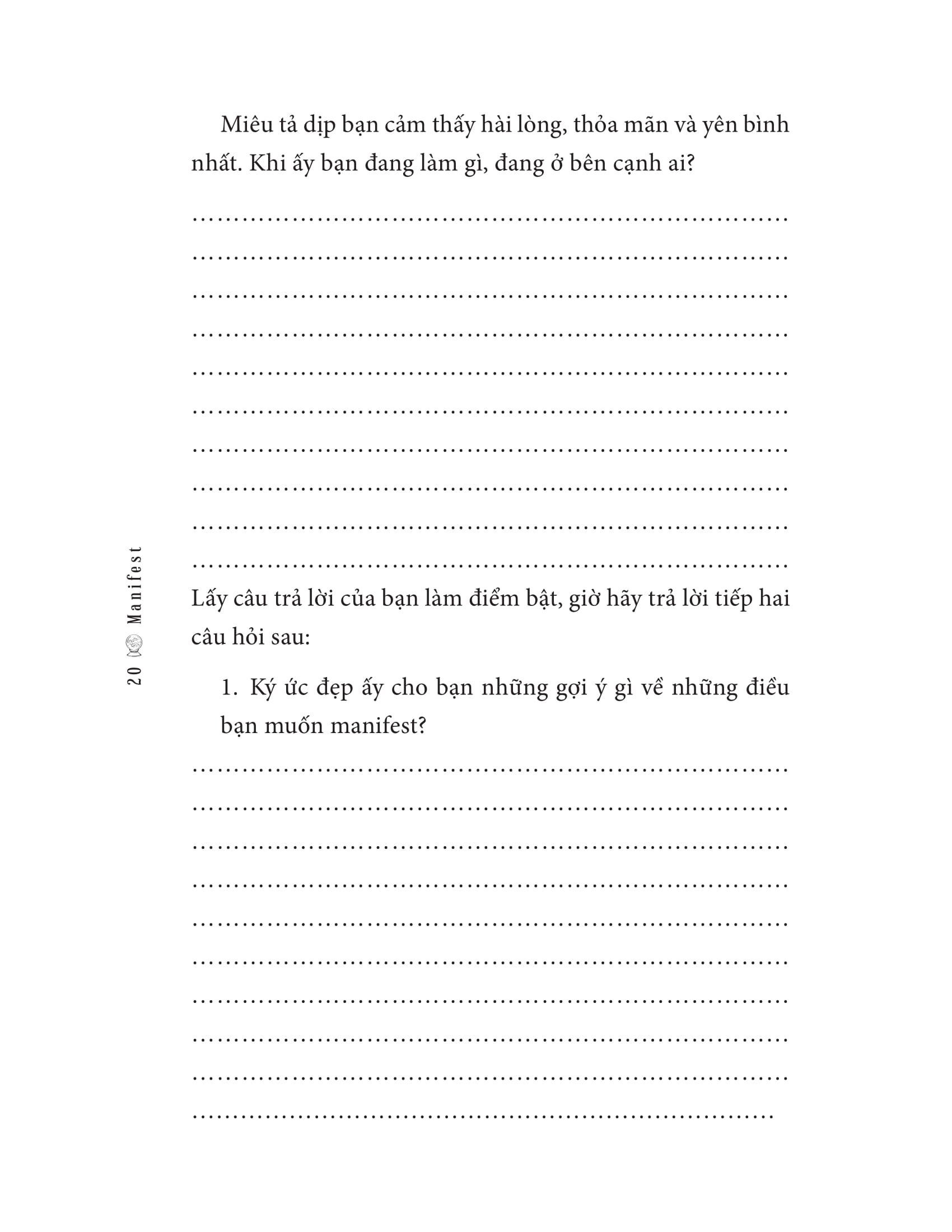 manifest - thực hành mở khóa tiềm năng vô hạn của bạn