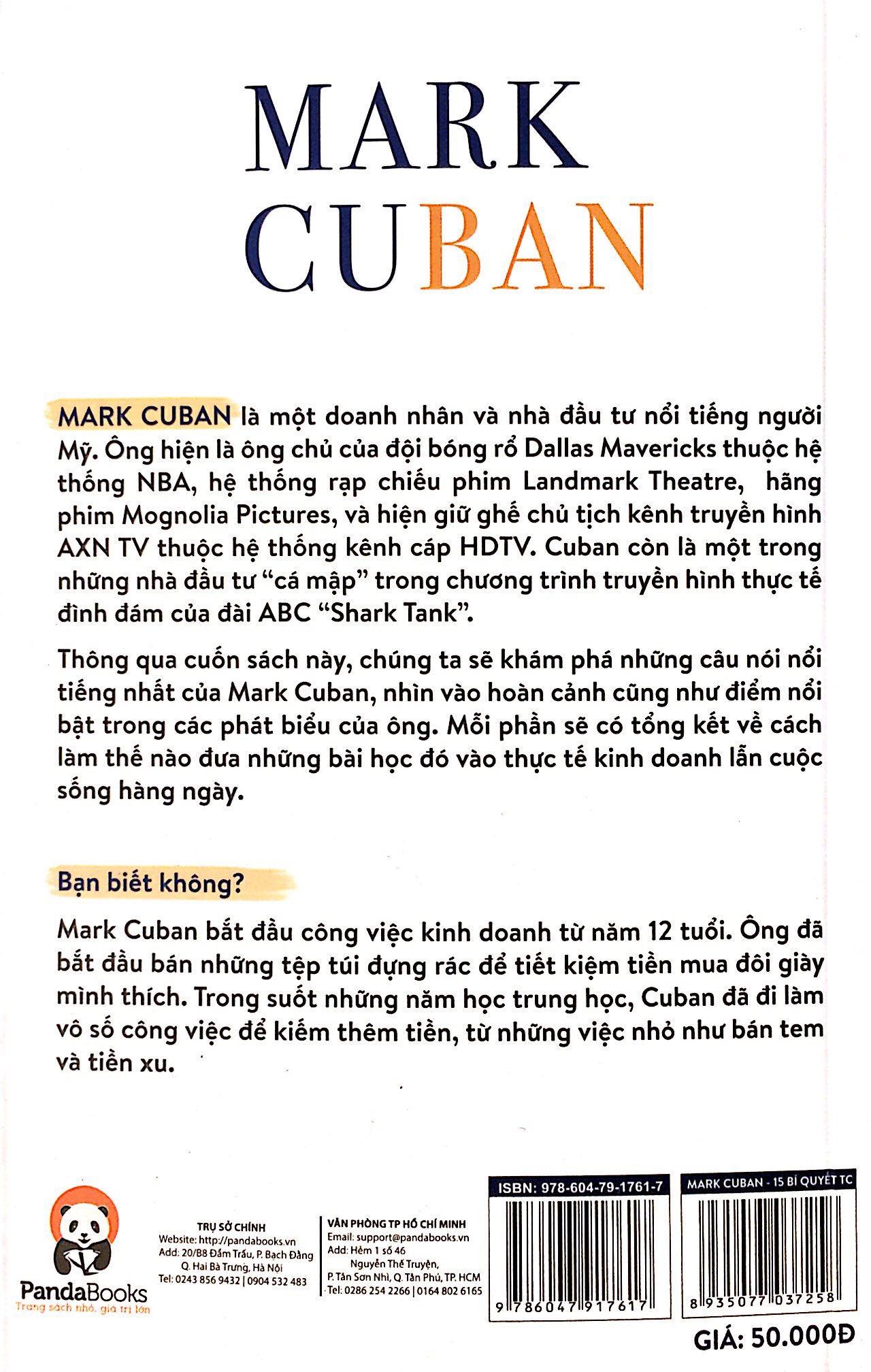 mark cuban - 15 bí quyết thành công trong cuộc đời và sự nghiệp của ông trùm kinh doanh mang tinh thần thể thao